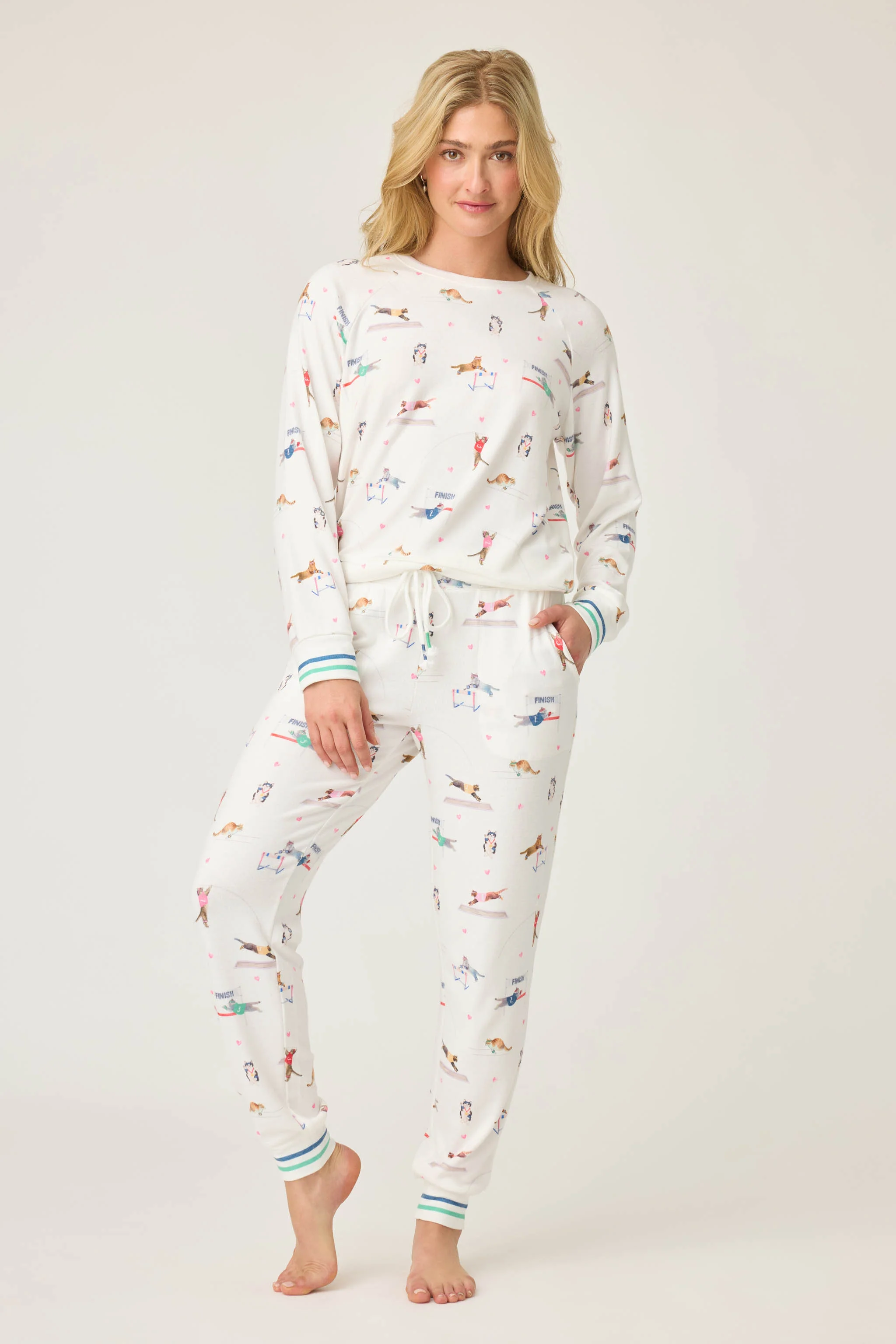 Catletics Cat Print Long Sleeve Top - Image 3