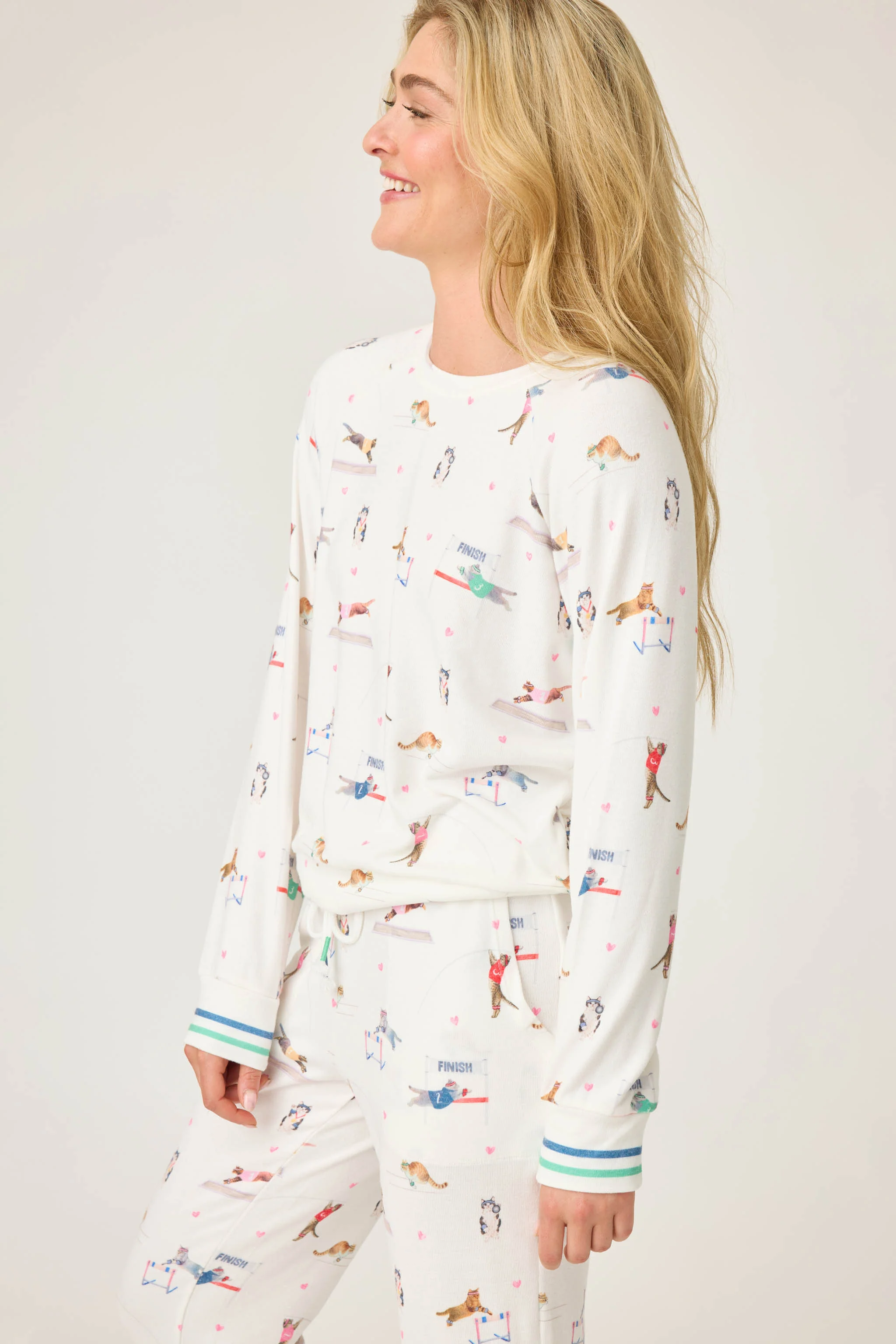 Catletics Cat Print Long Sleeve Top - Image 6