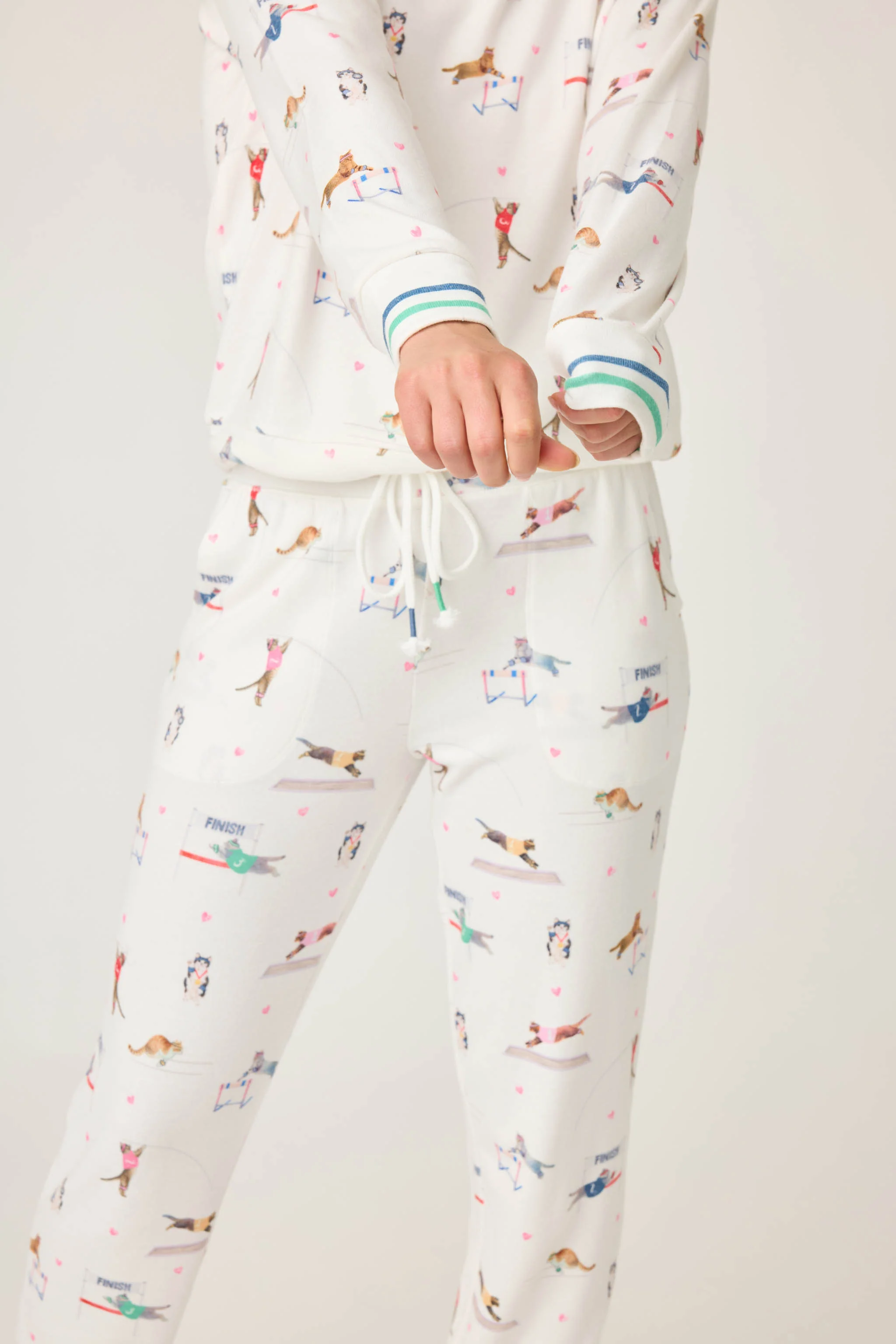 Catletics Cat Print Long Sleeve Top - Image 7