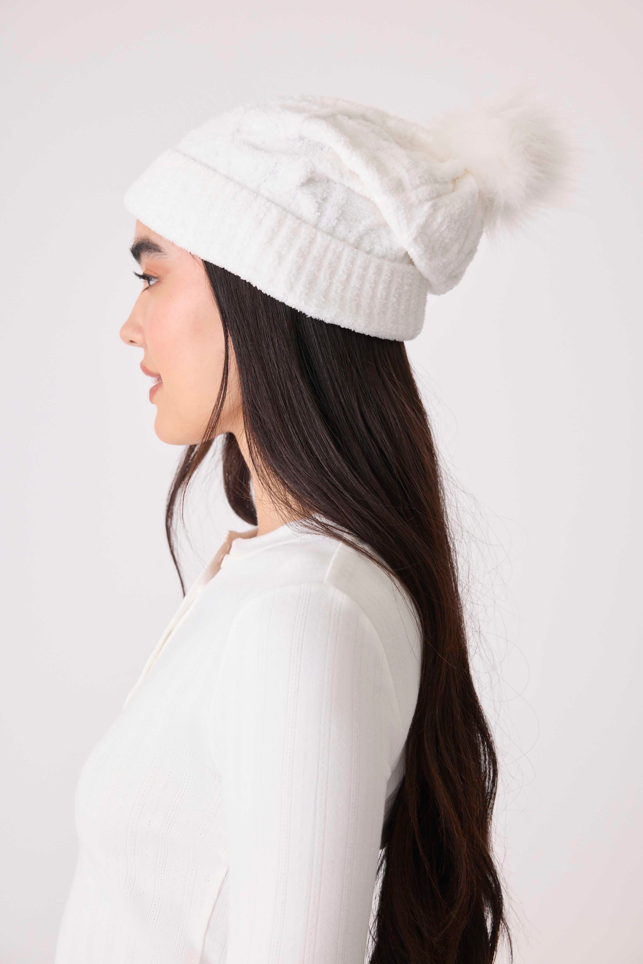 Chenile Cable Knit Beanie - Image 6
