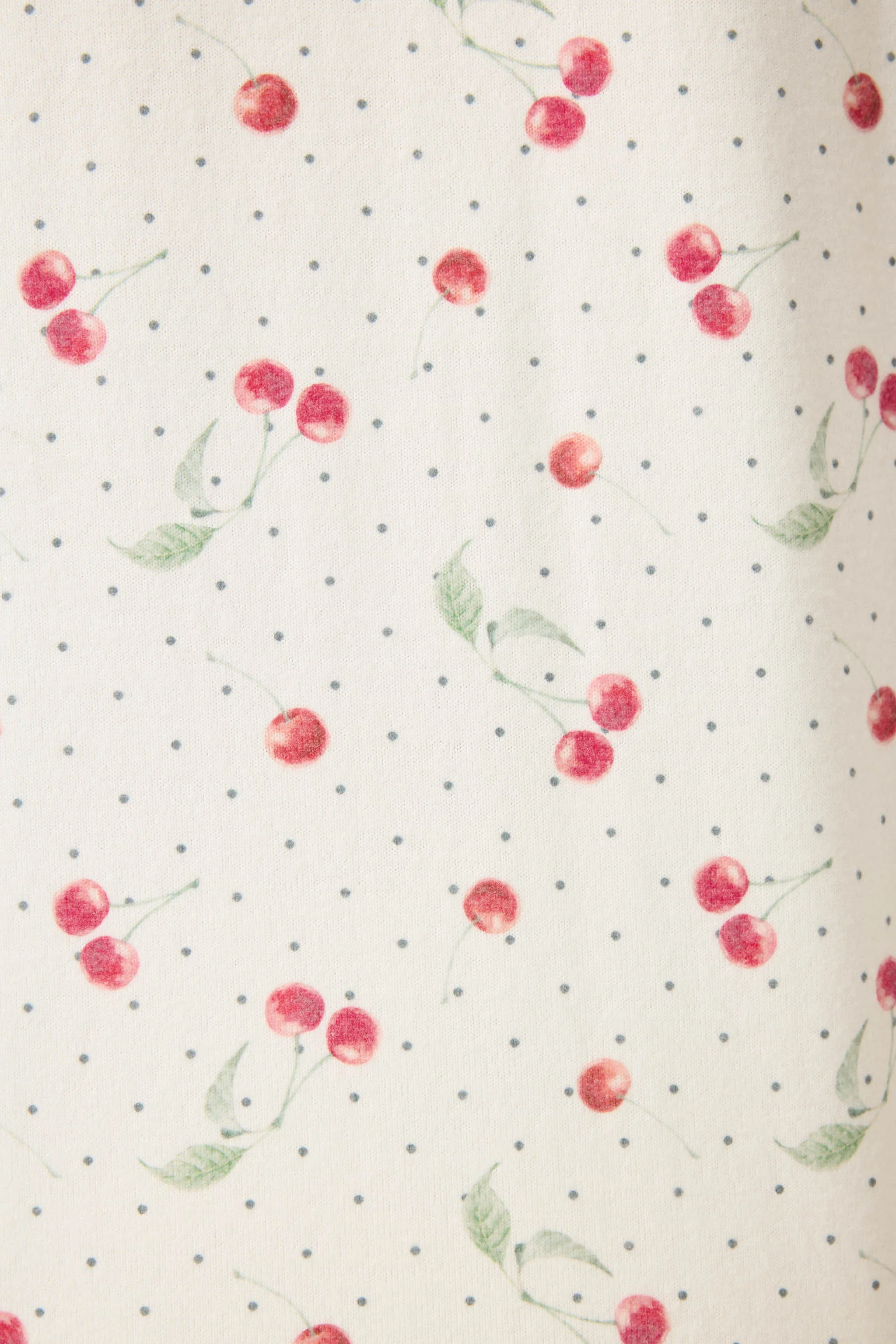 Cherry Print Peachy Plus Size PJ Set - Image 2