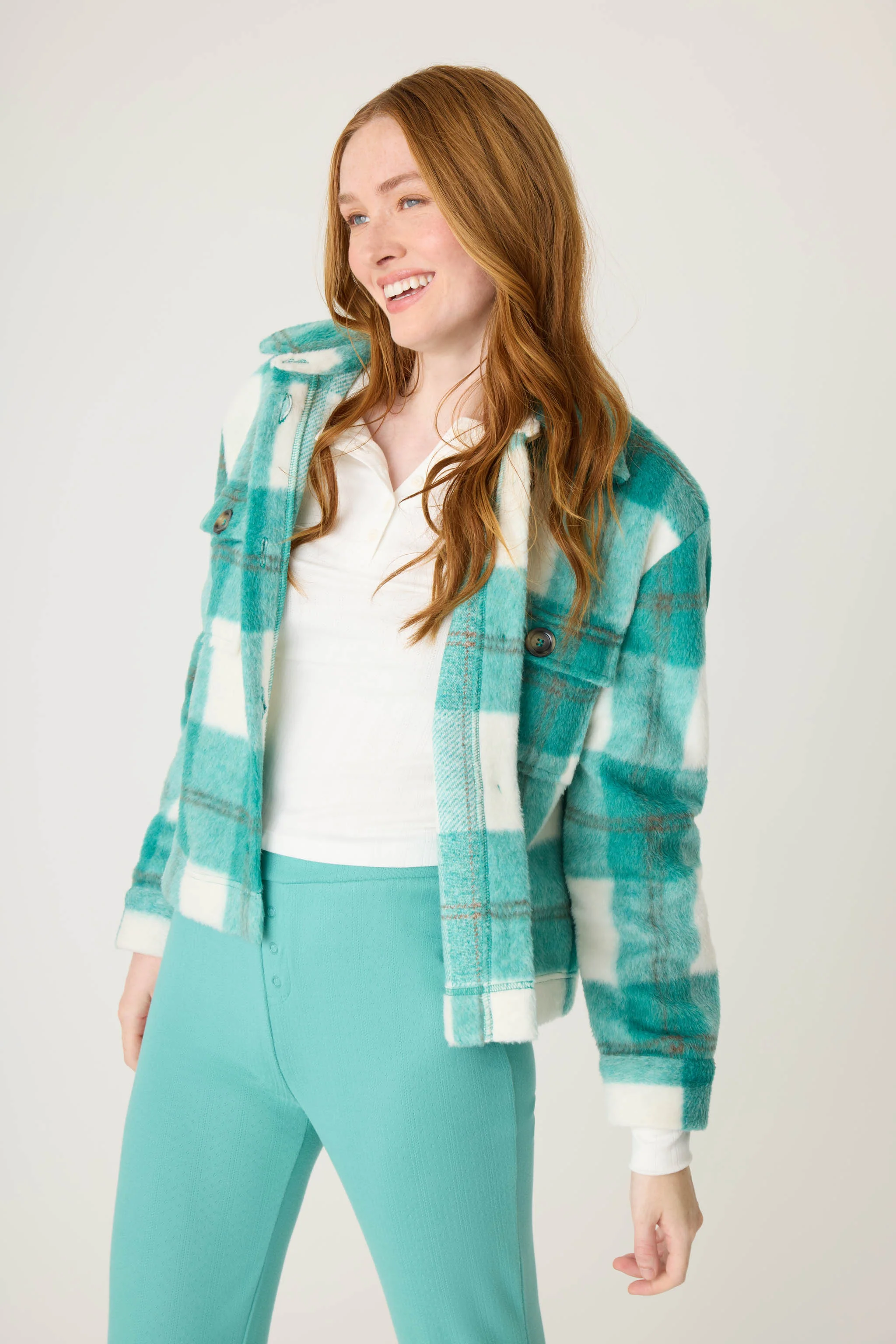 Cozy Plaid Jacket - Image 4