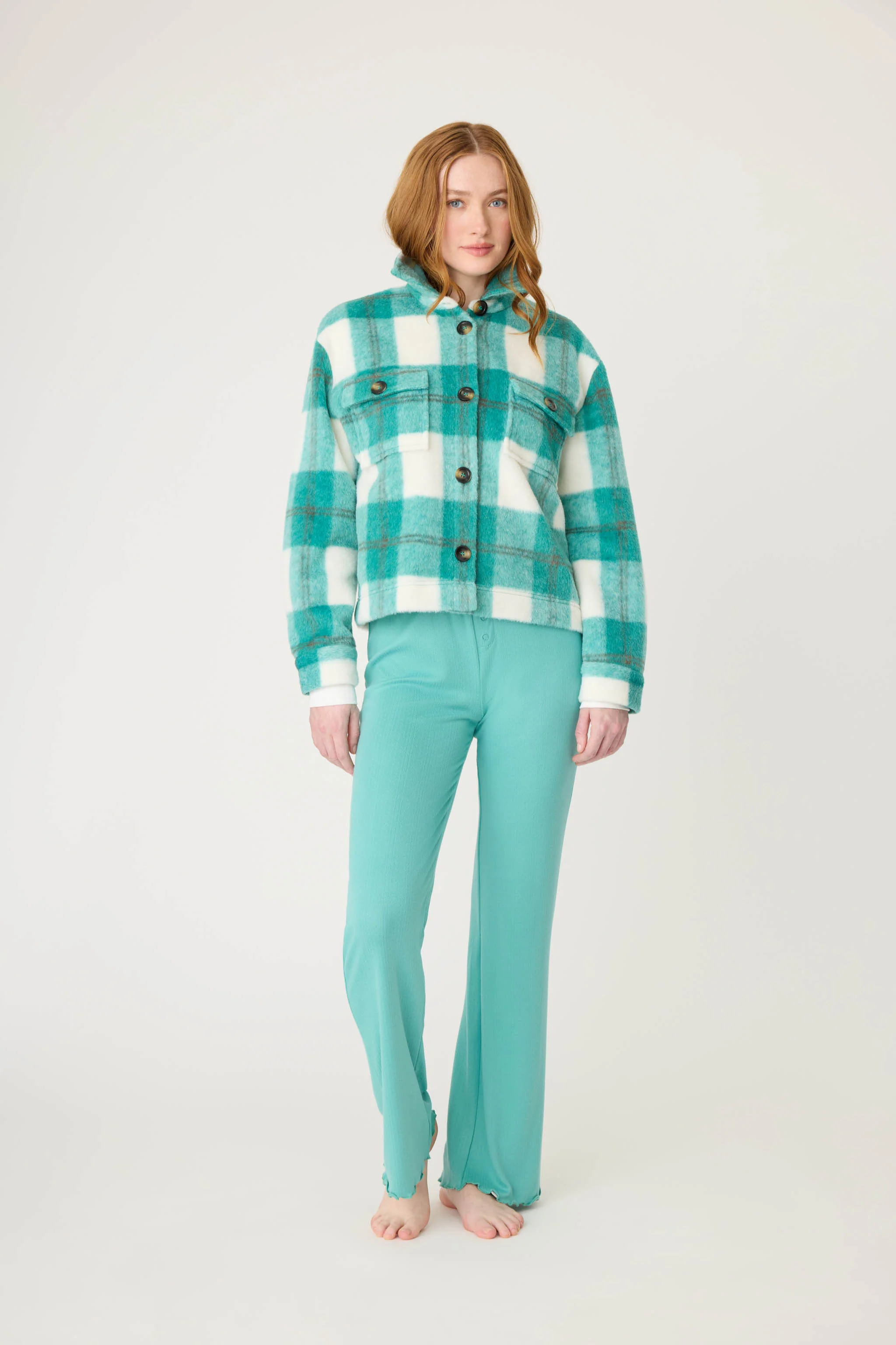 Cozy Plaid Jacket - Image 5