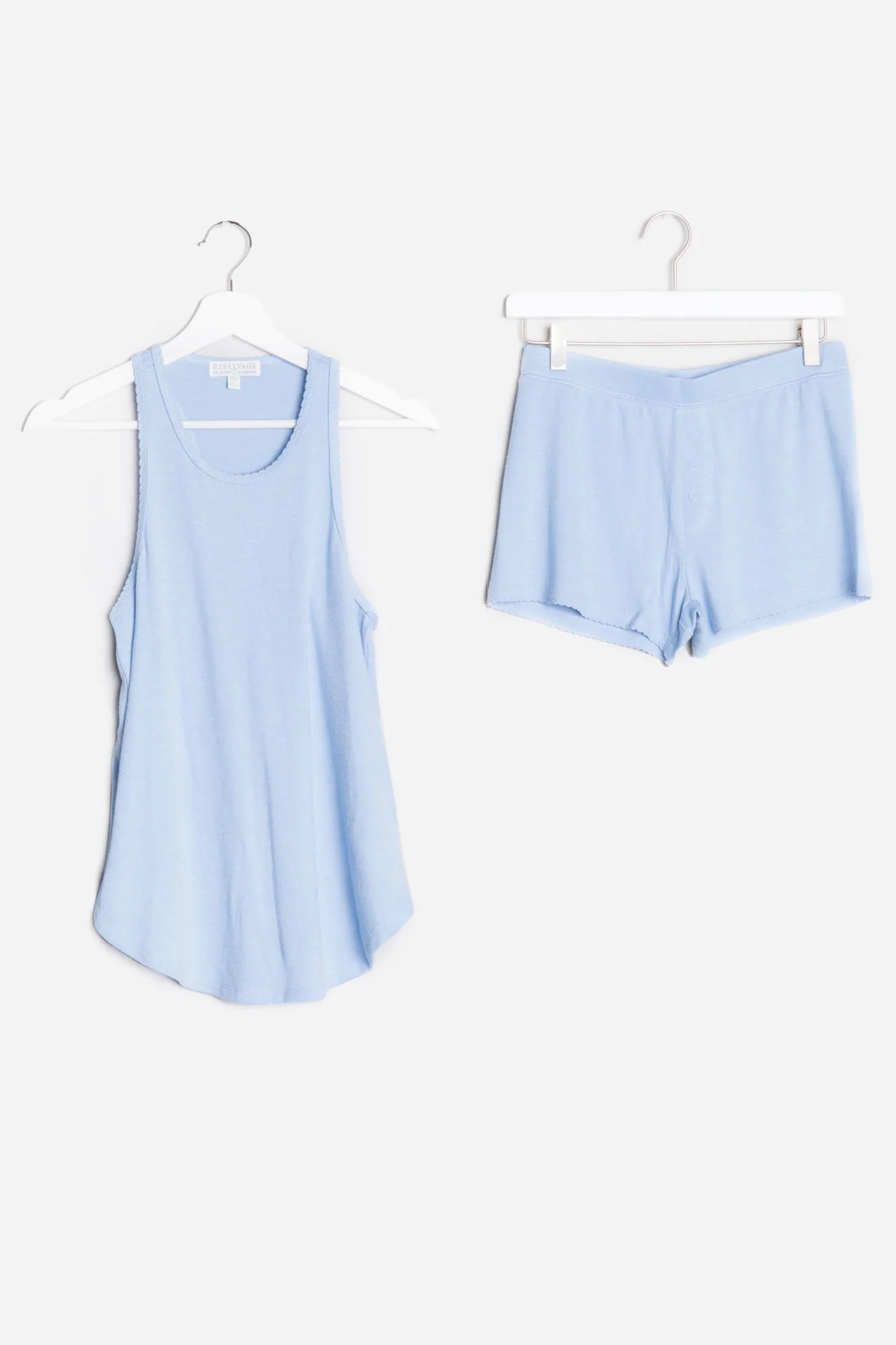 Cozy Plus Ice Blue Reloved Rib Short Set - Image 2