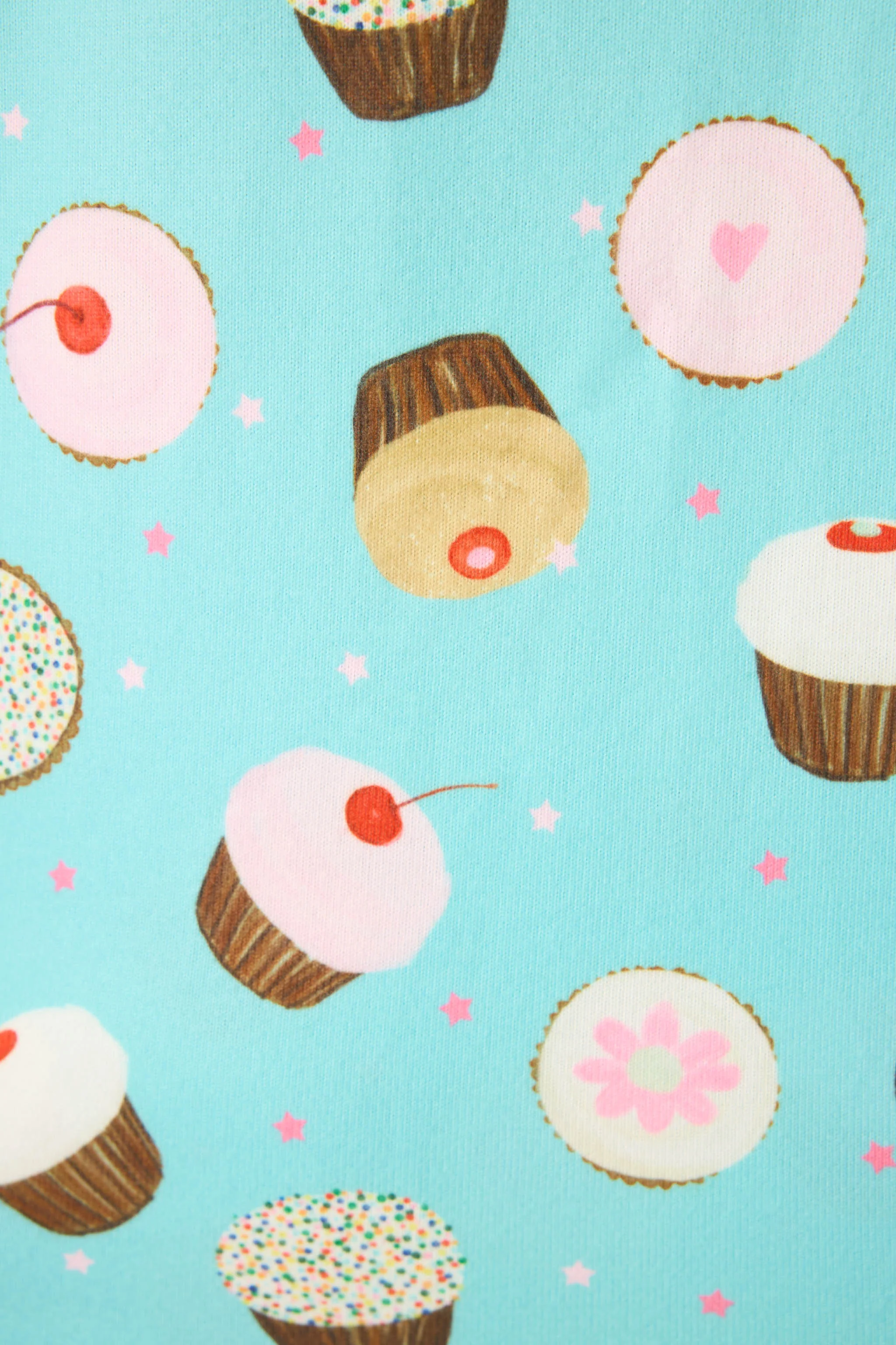 Sweet Life Cupcake Print 3-Piece Plus Size PJ Set - Image 2