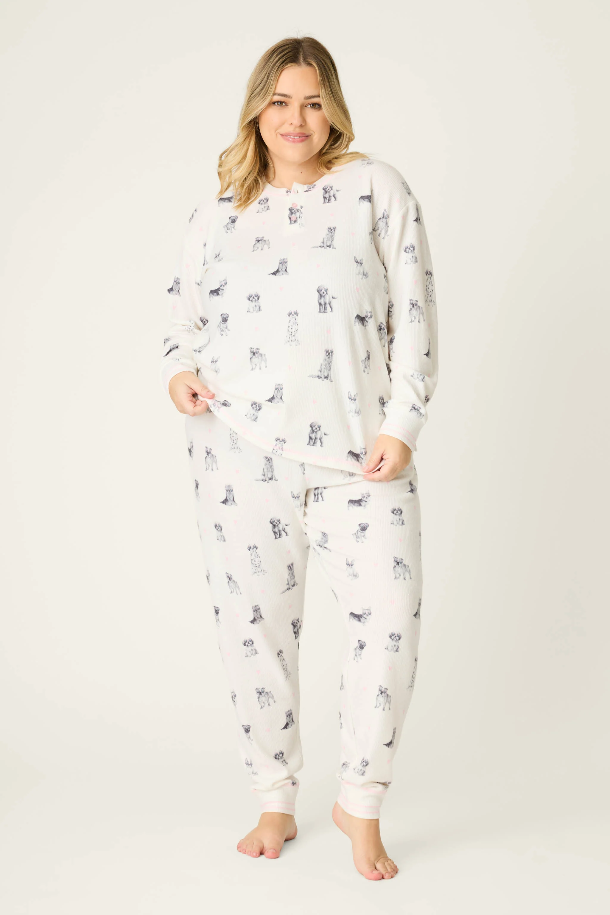 My Dog Is My Valentine Plus Size PJ Set