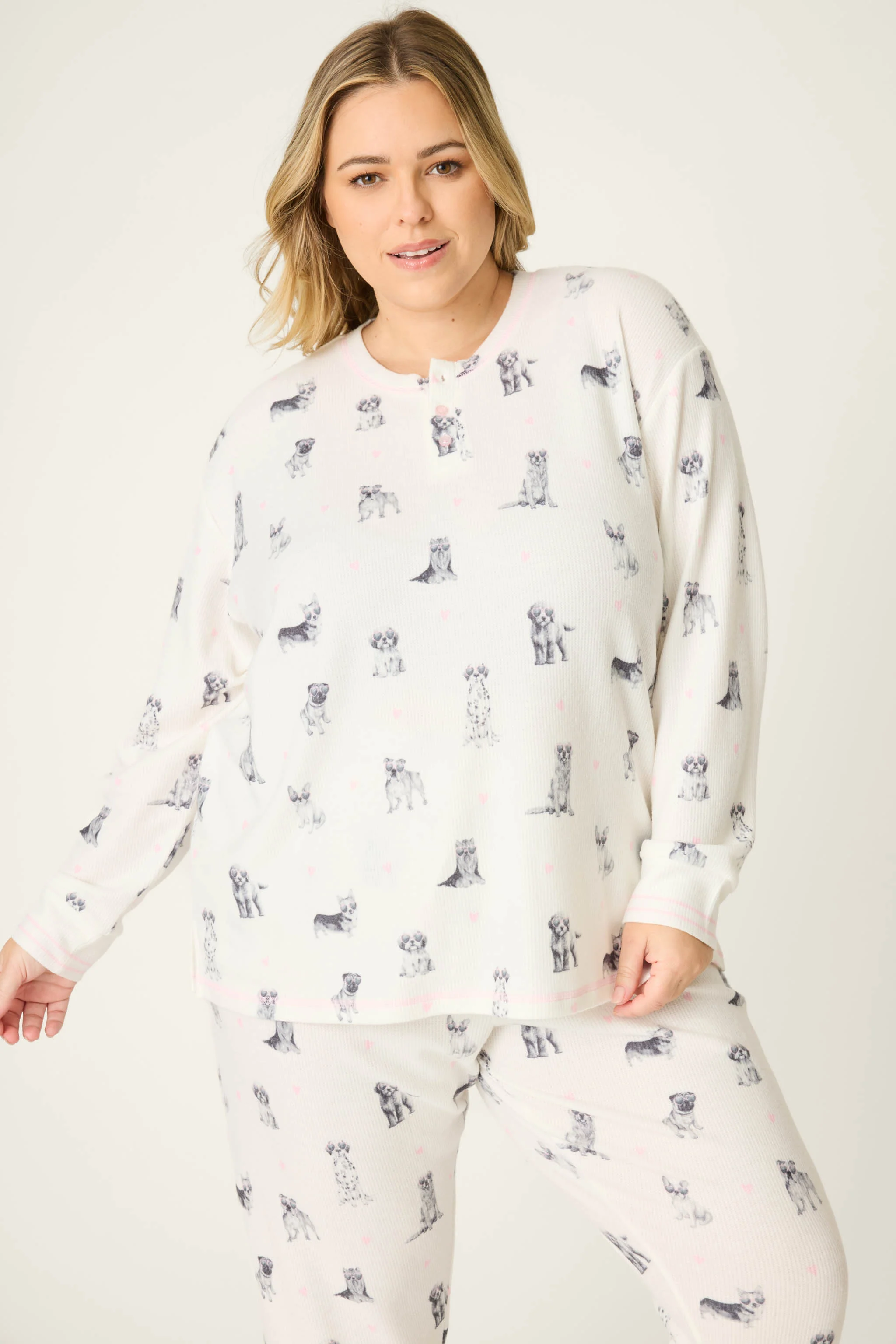 My Dog Is My Valentine Plus Size PJ Set - Image 3