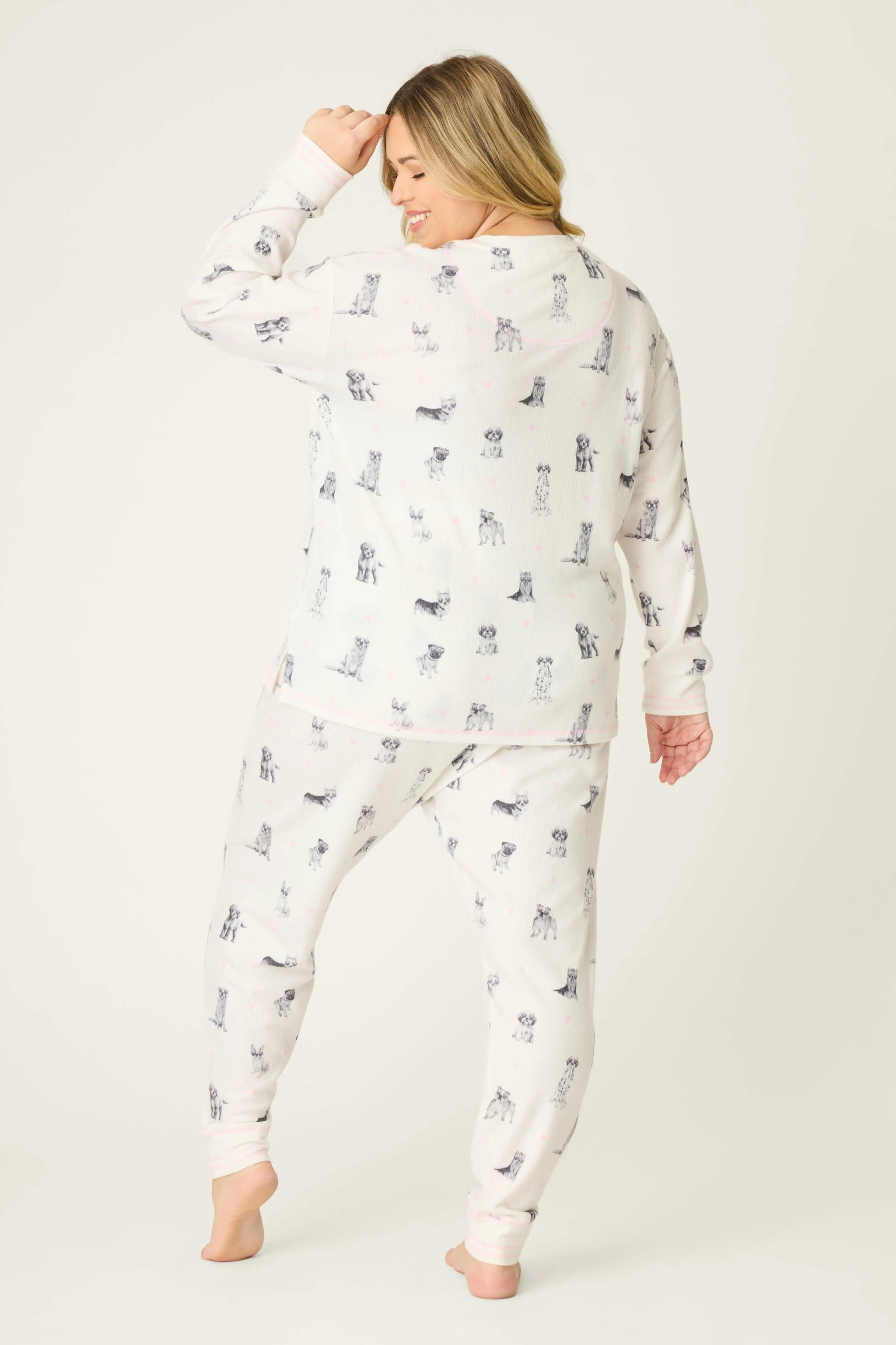 My Dog Is My Valentine Plus Size PJ Set - Image 4