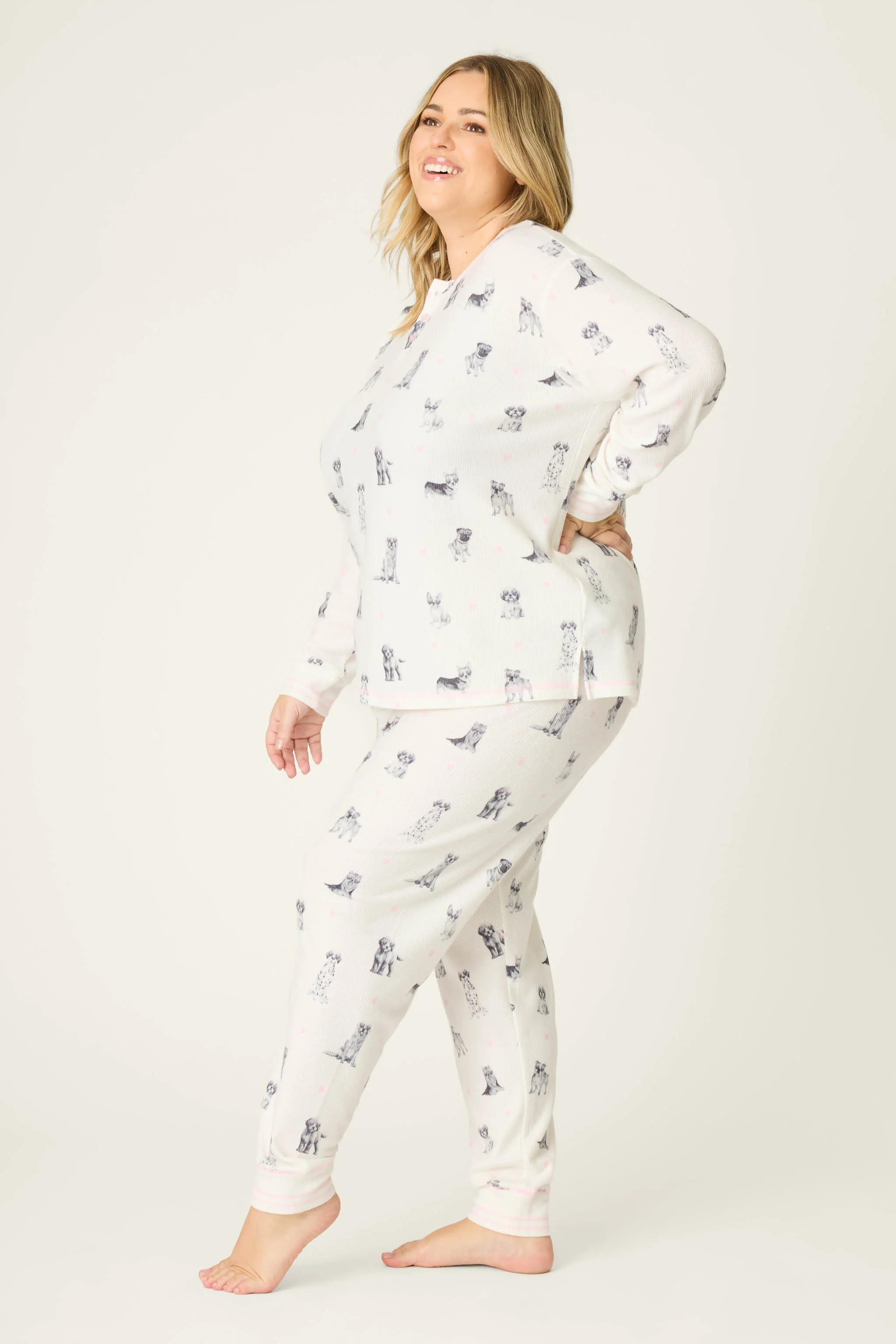 My Dog Is My Valentine Plus Size PJ Set - Image 5
