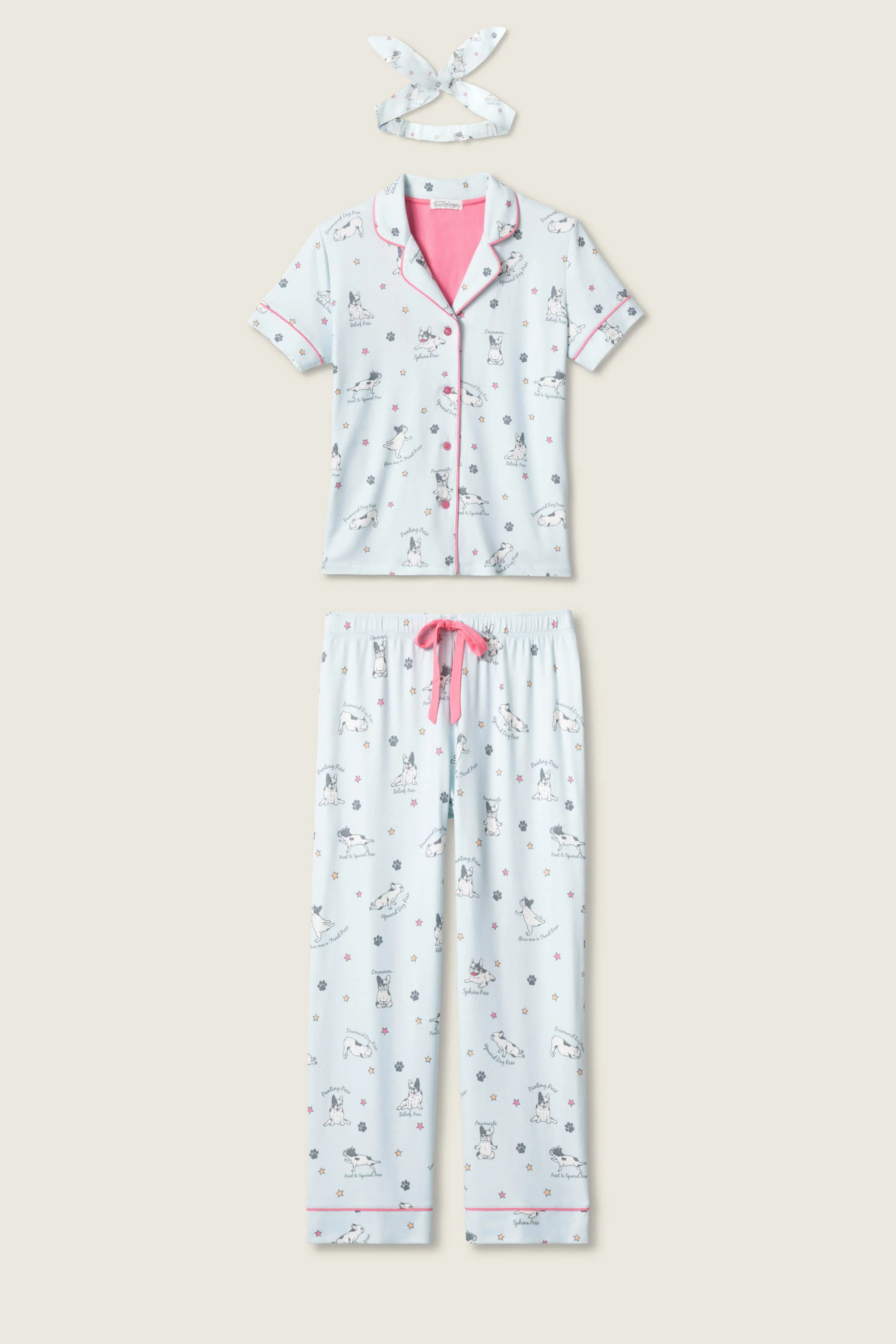 Paws & Breathe Dog Print 3-Piece PJ Set - Image 9