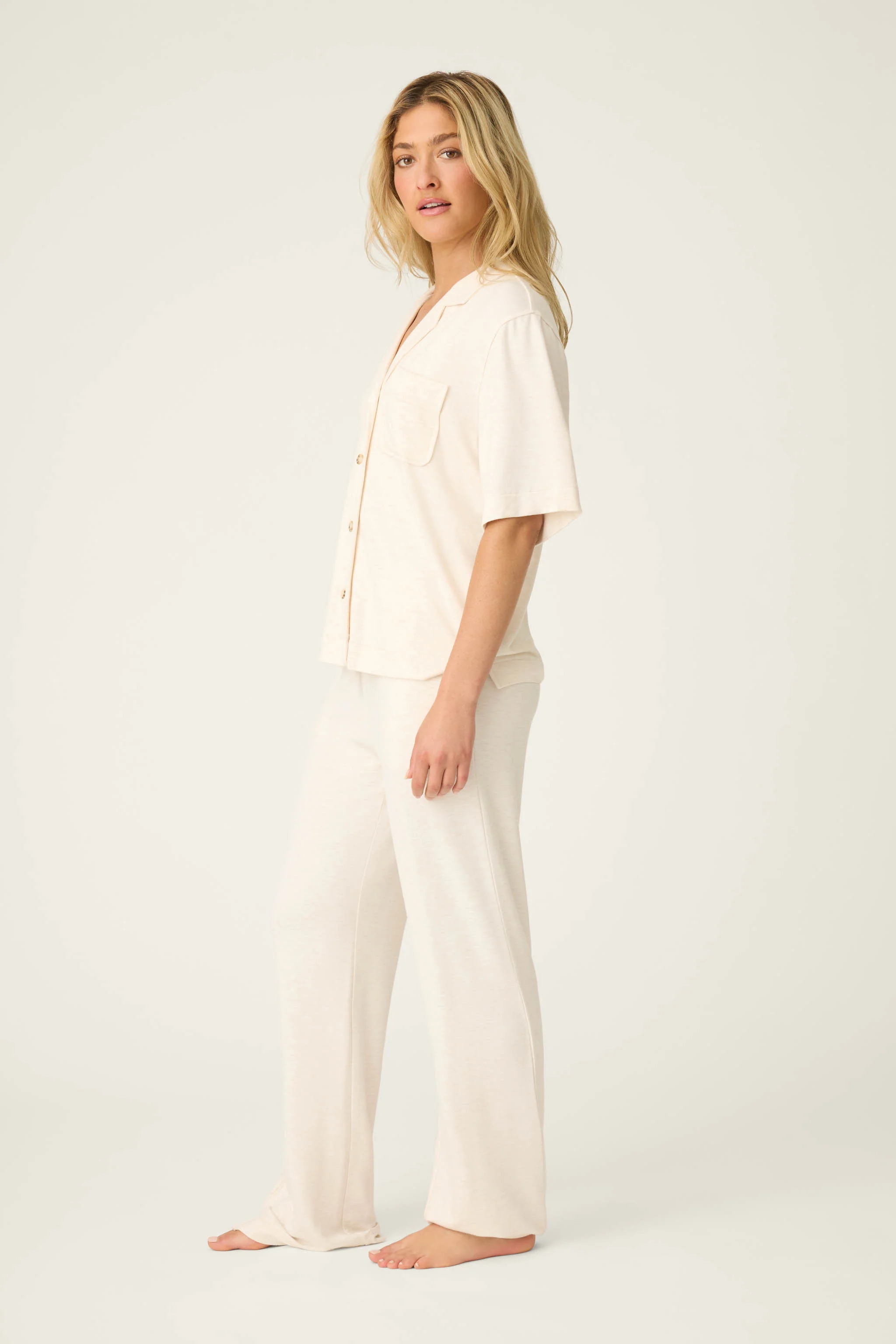 Jammie Essentials Long Oatmeal PJ Set - Image 6