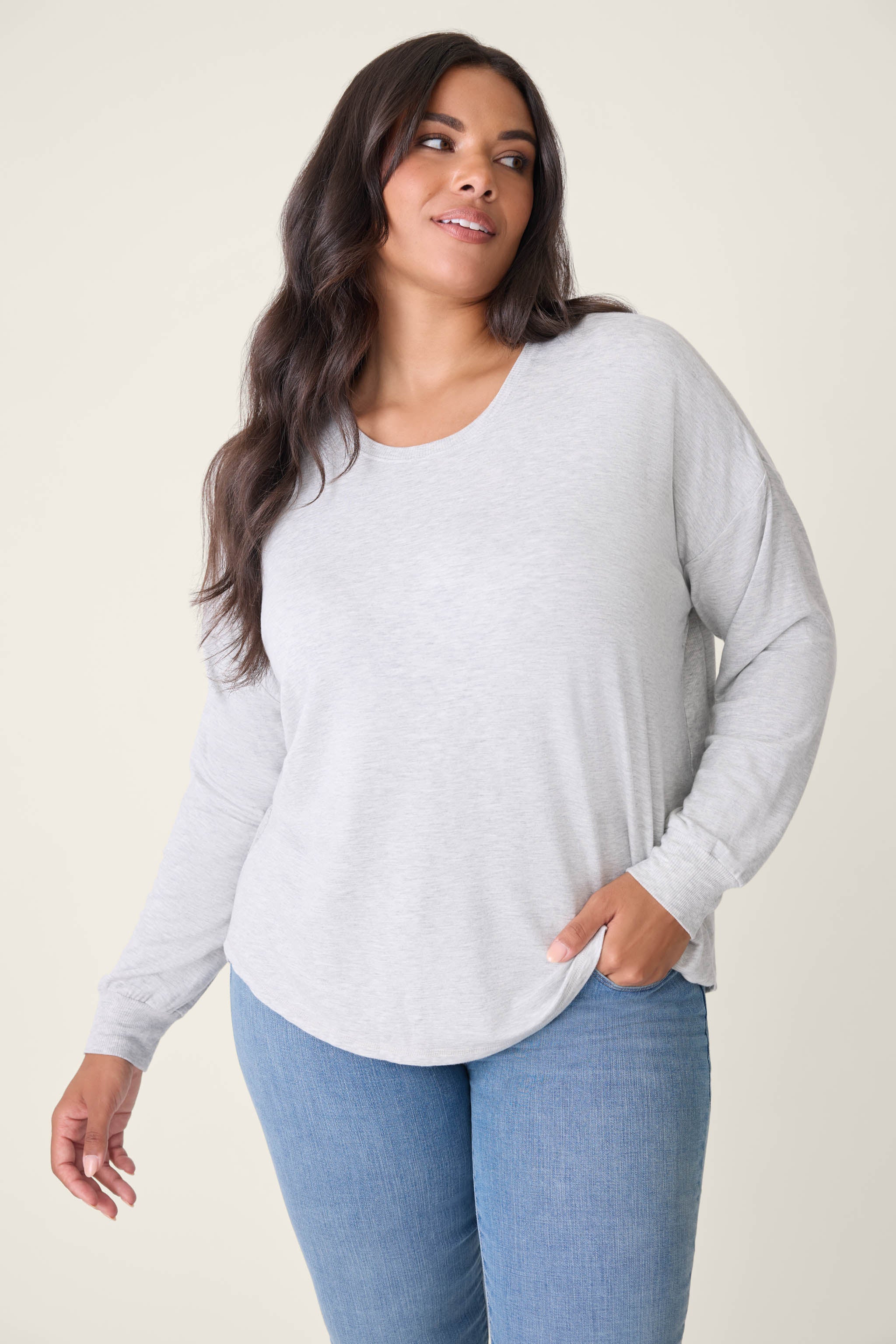 Jammie Essentials Long Sleeve Top - Plus Size - Image 3