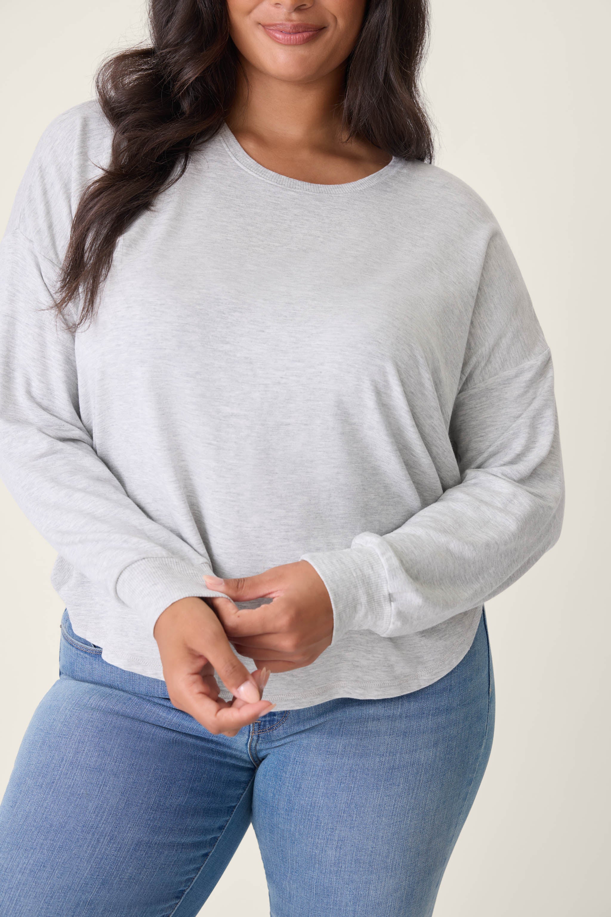Jammie Essentials Long Sleeve Top - Plus Size - Image 4