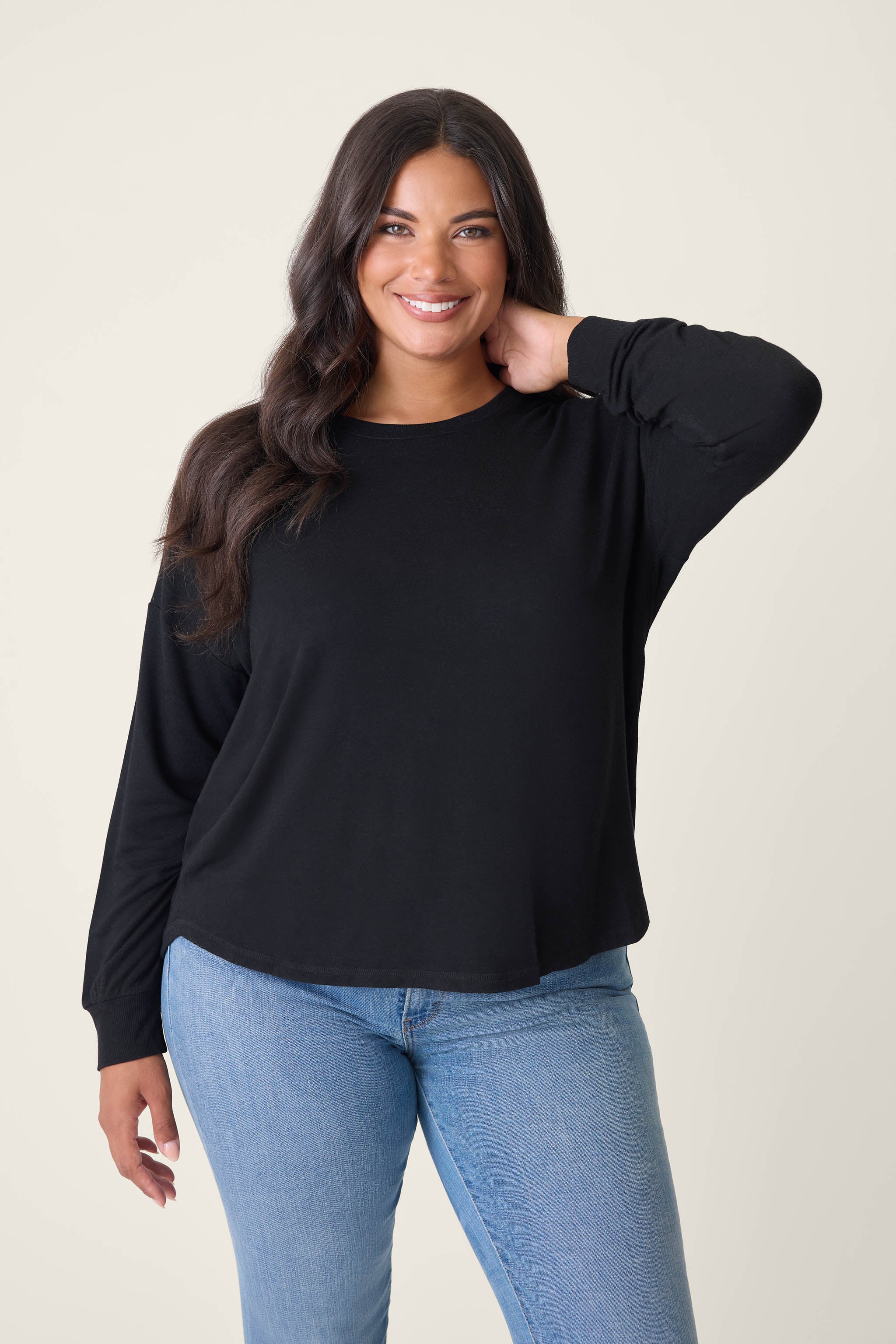 Jammie Essentials Long Sleeve Top - Plus Size - Image 3