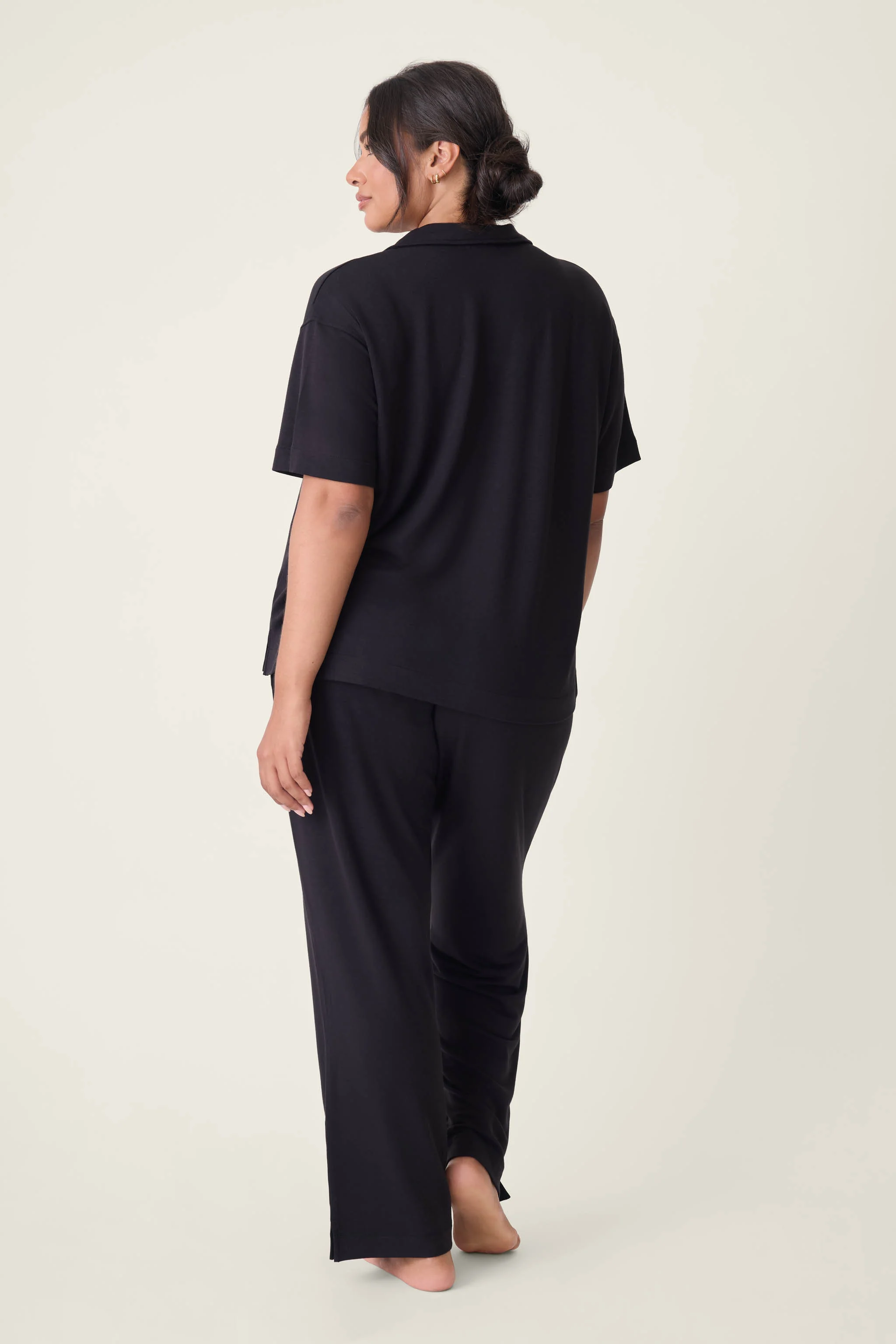 Jammie Essentials Black Plus Size PJ Set - Image 4