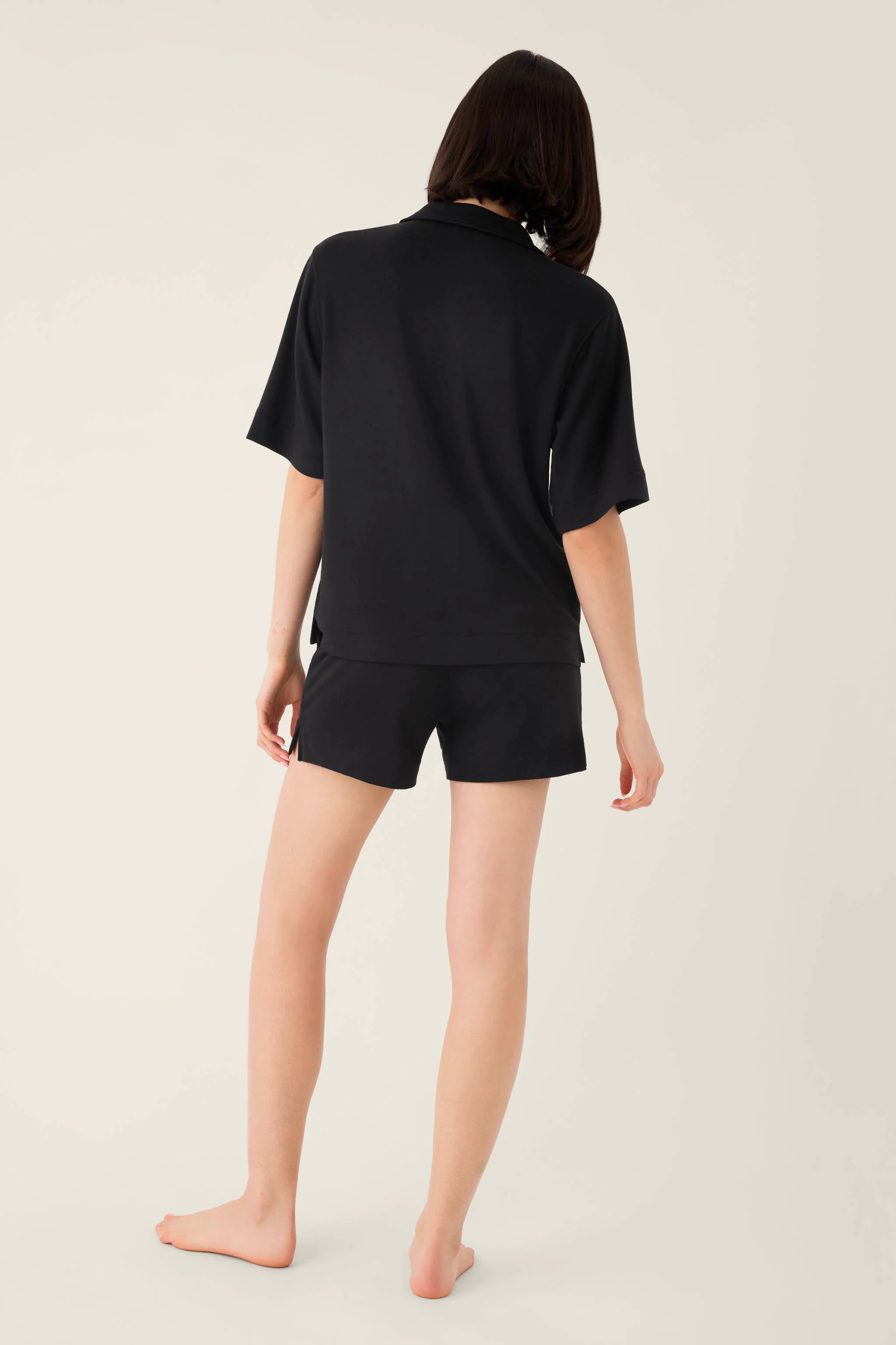 Jammie Essentials Short Black PJ Set - Image 2