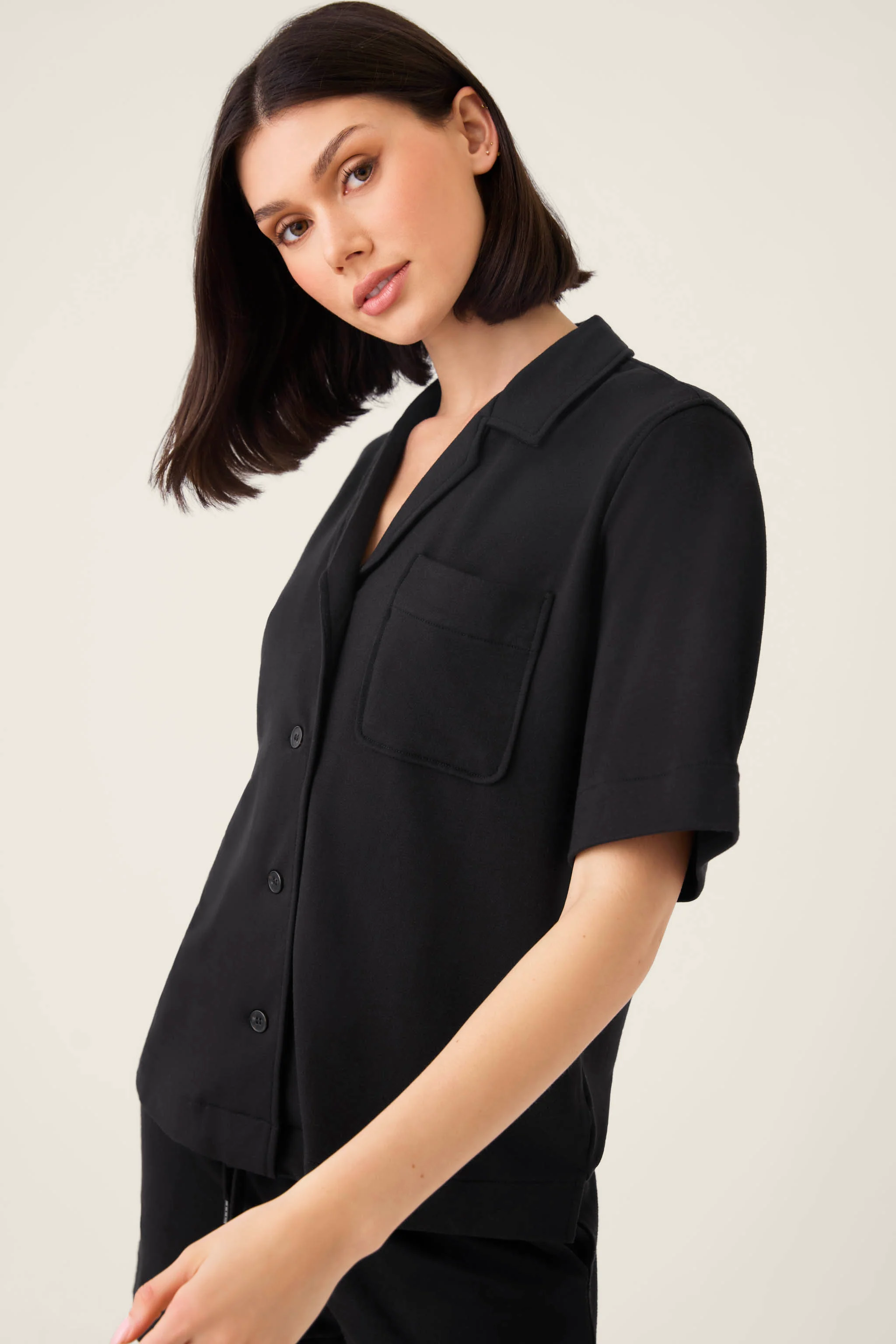 Jammie Essentials Short Black PJ Set - Image 3