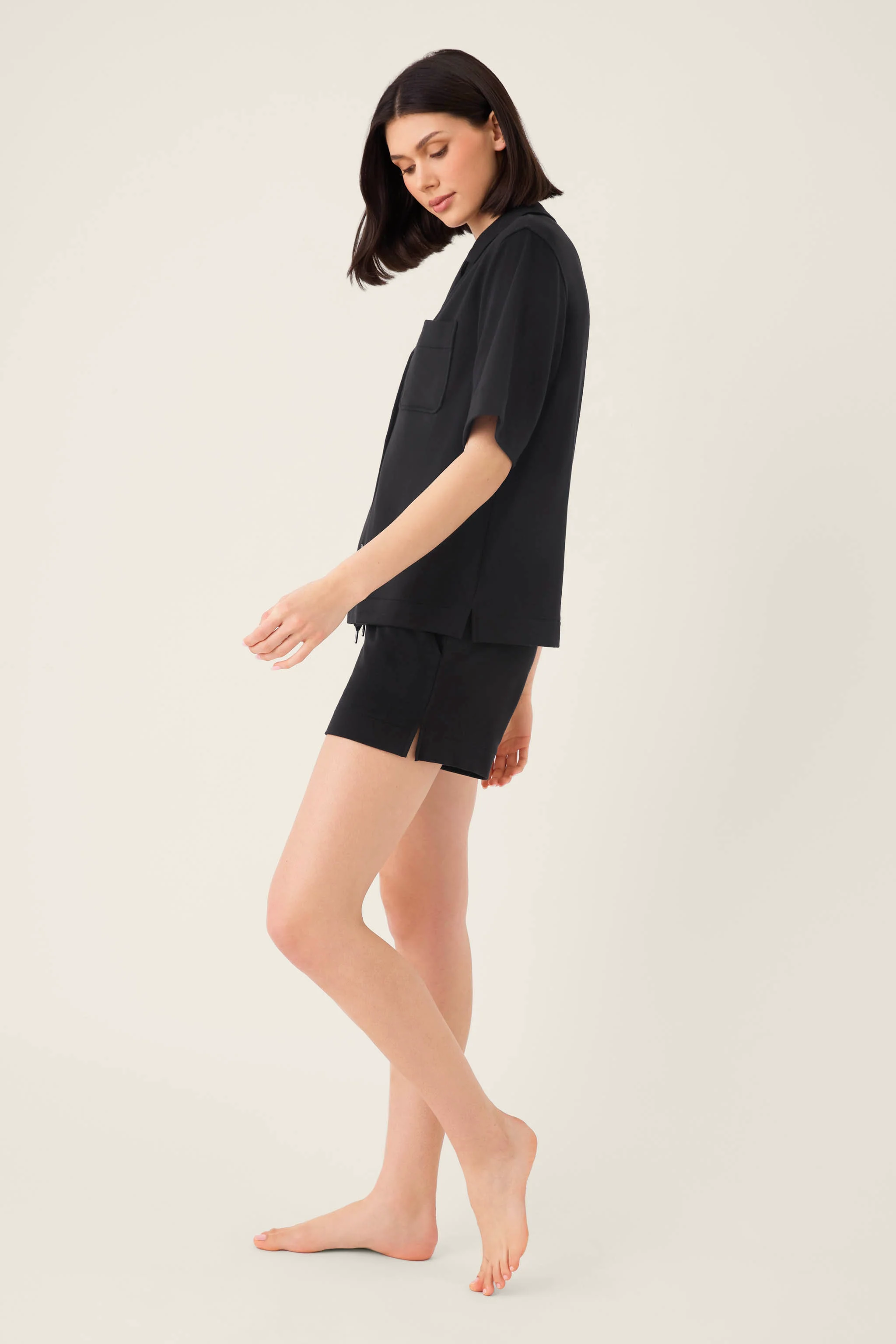 Jammie Essentials Short Black PJ Set - Image 4
