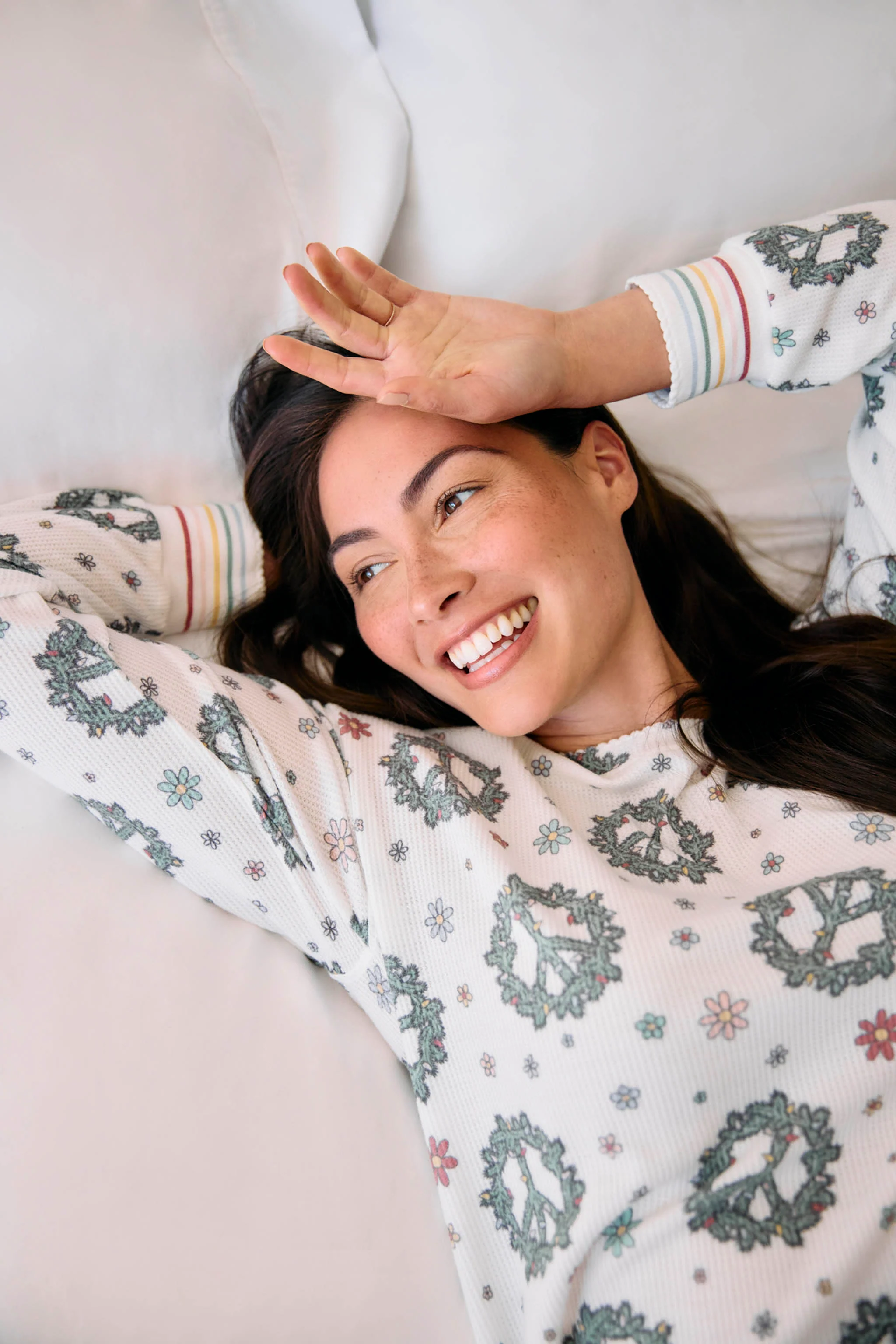Joy To The World Waffle Thermal Long Sleeve Top - Image 8