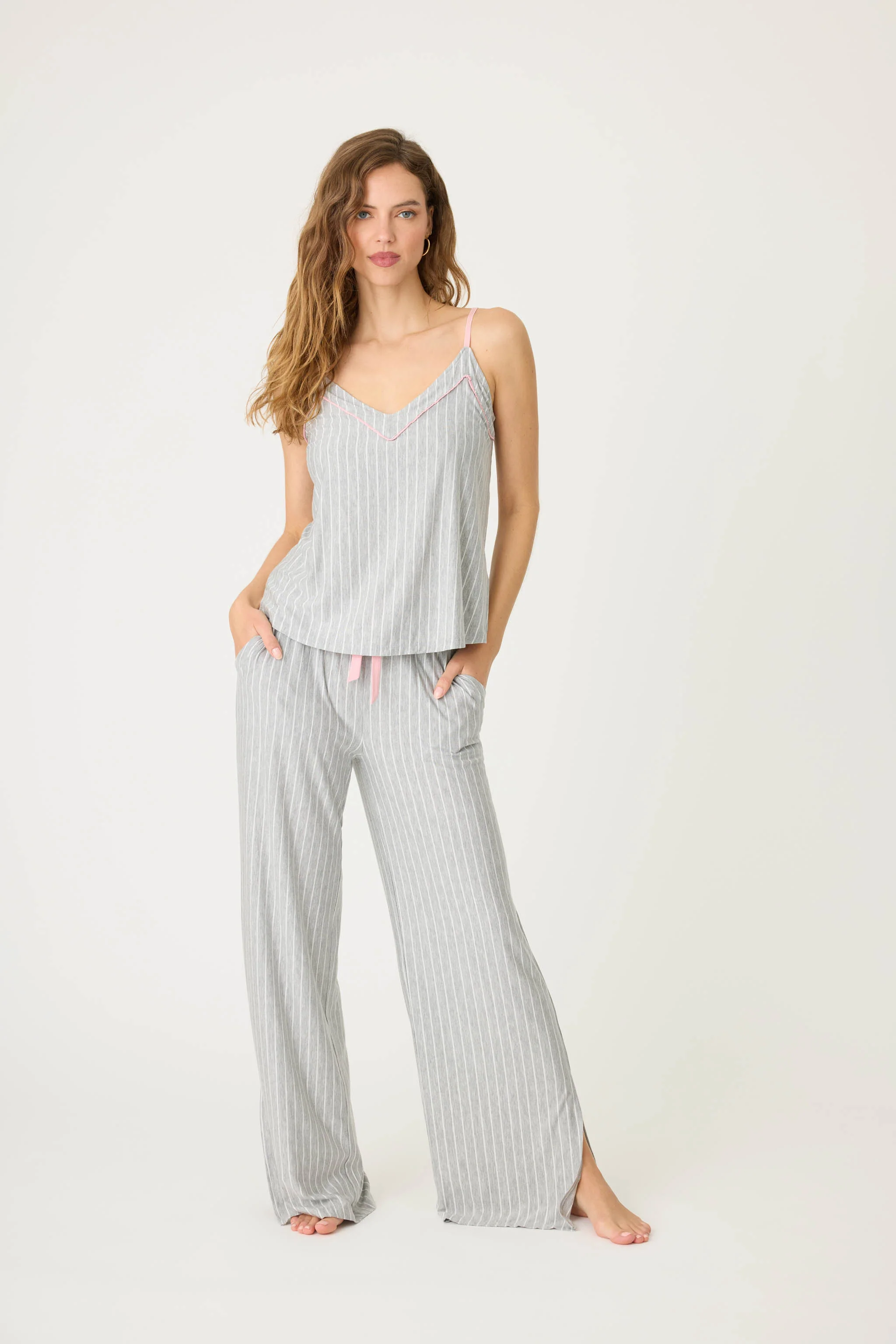 Lazy Days Pinstripe Cami Top - Image 4