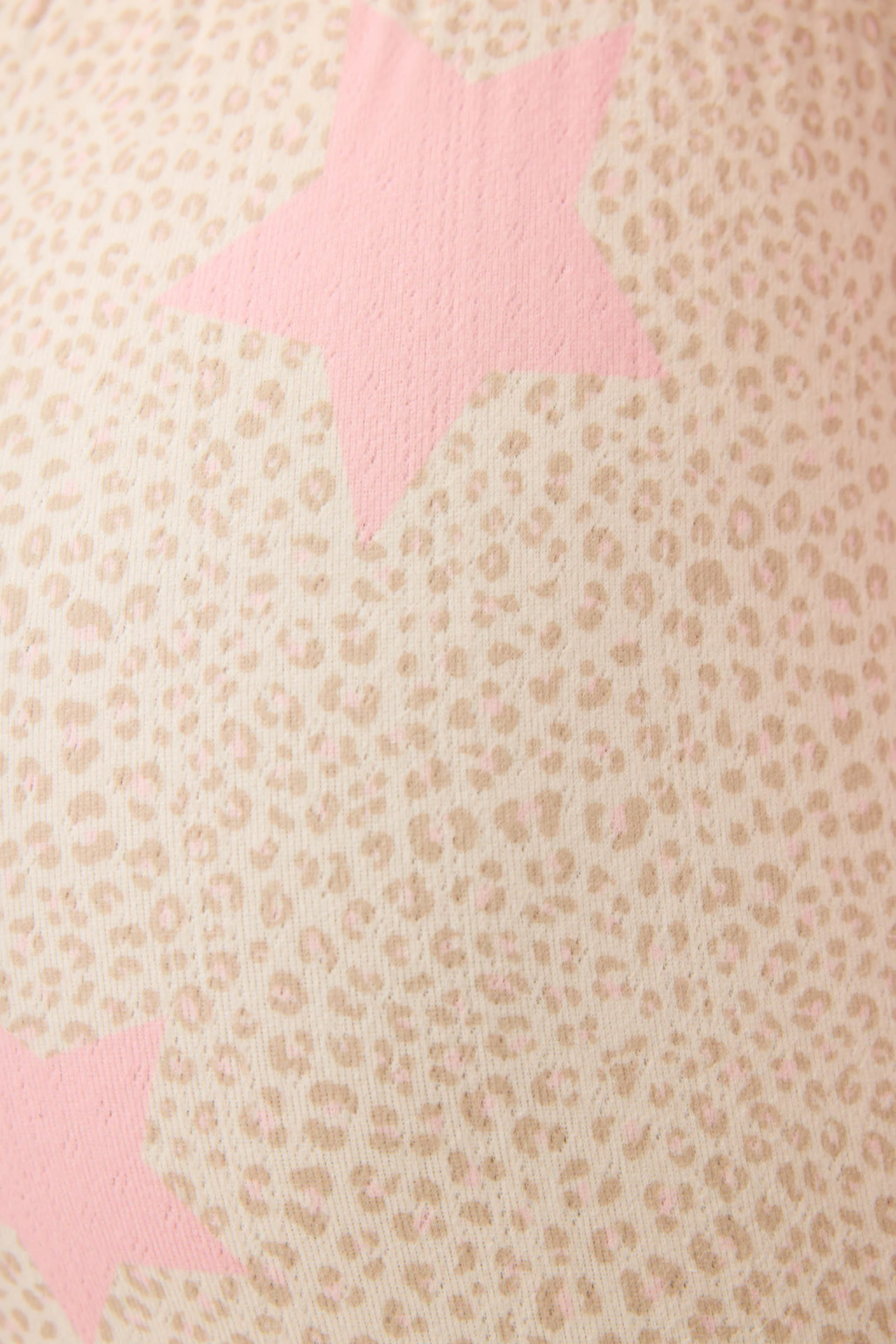 Stay Wild Leopard & Star Print Pointelle Banded Pants - Image 2