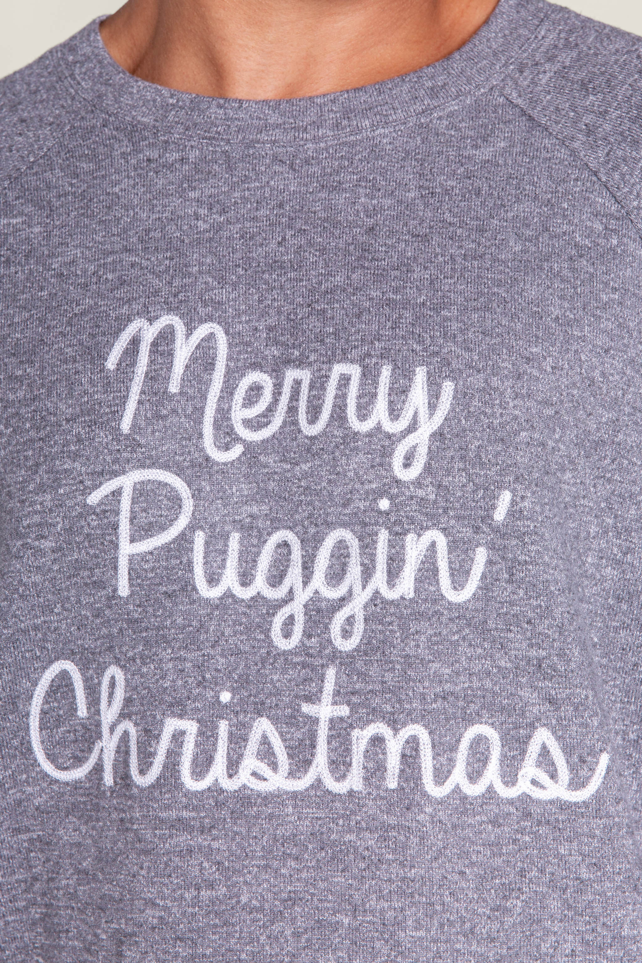 Merry Puggin' Christmas Men's Long Sleeve Top - Image 2