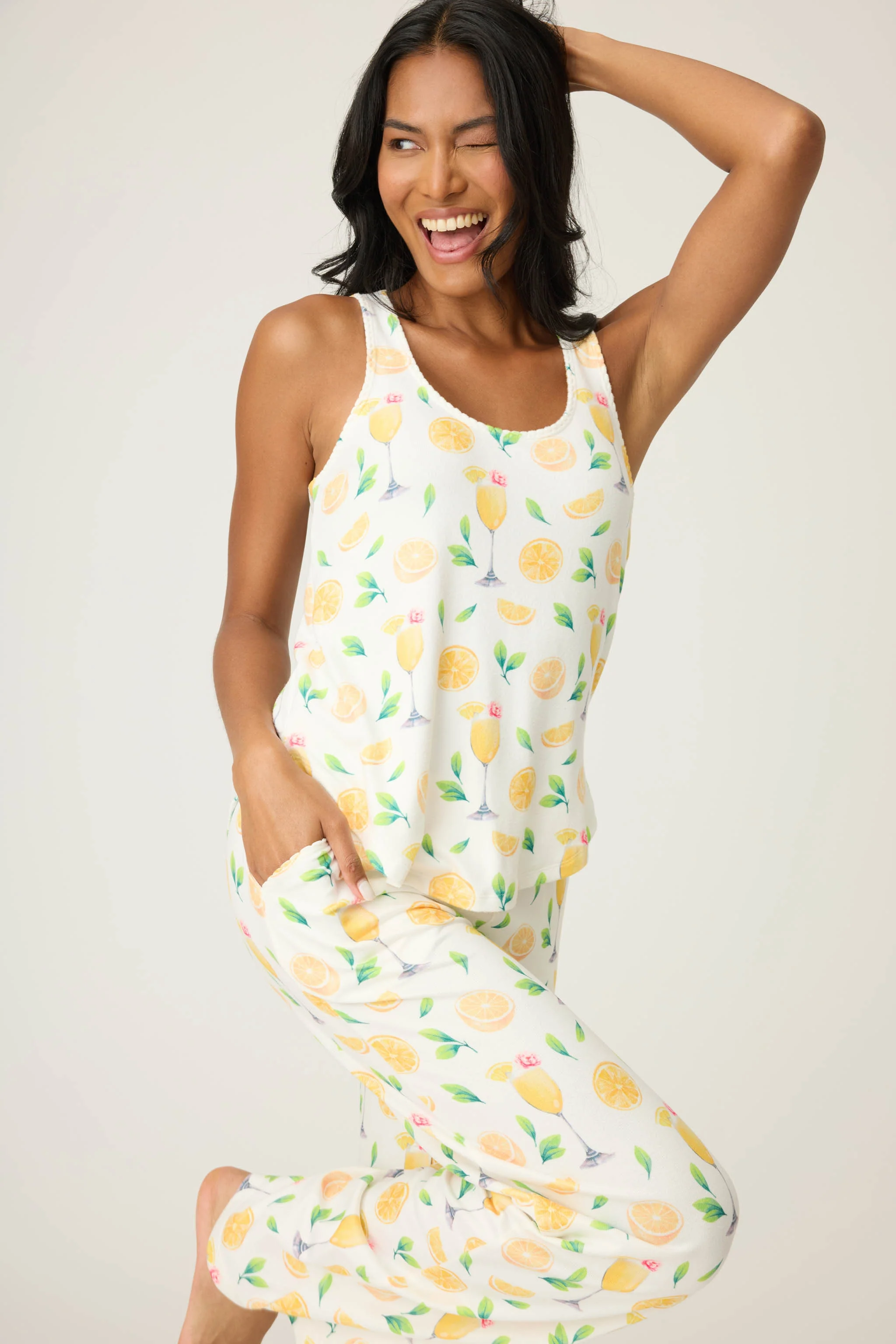 Mimosa Me Drink Print Tank Top - Image 4