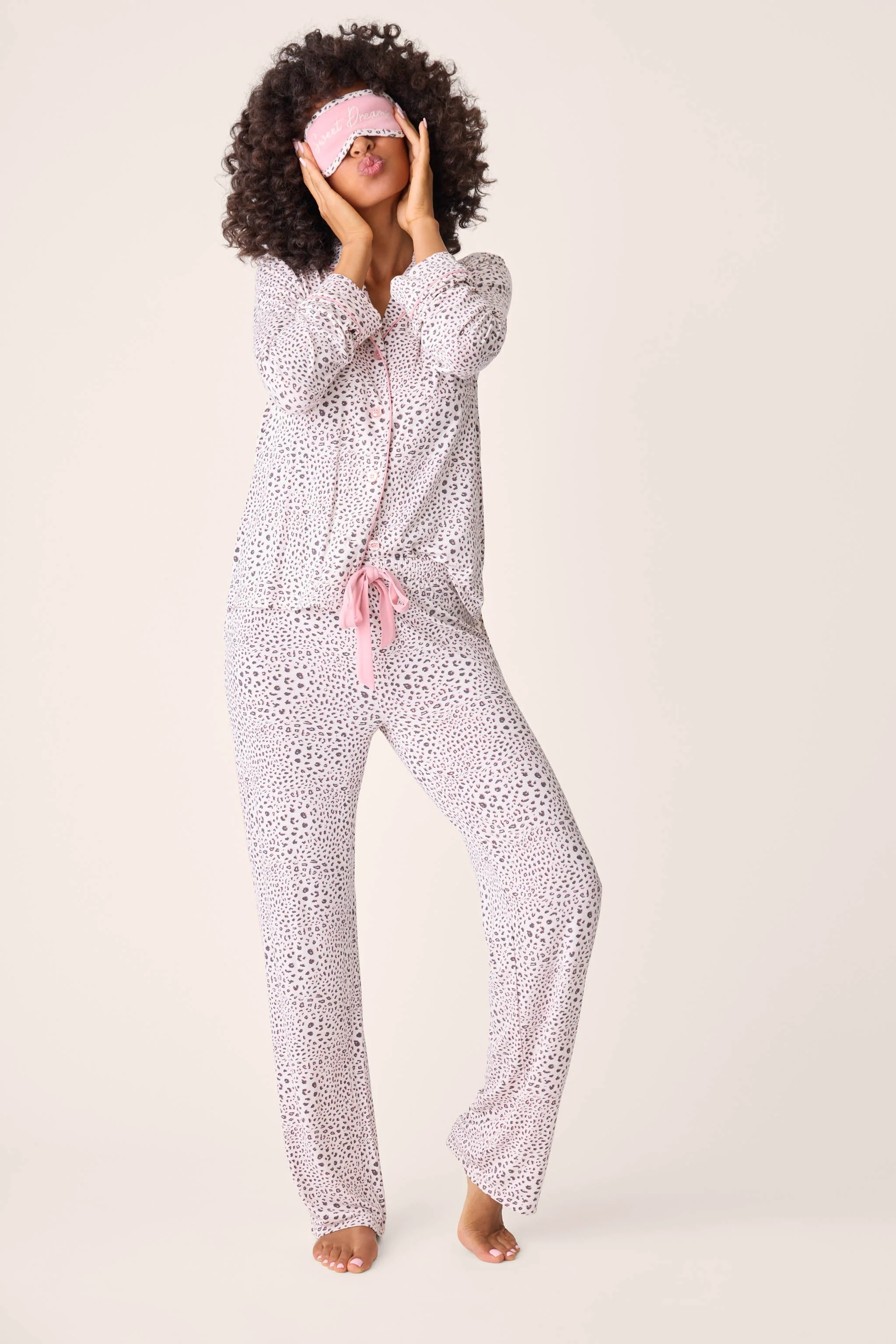 Modal Dreams Leopard Print 3-Piece PJ Set - Image 7