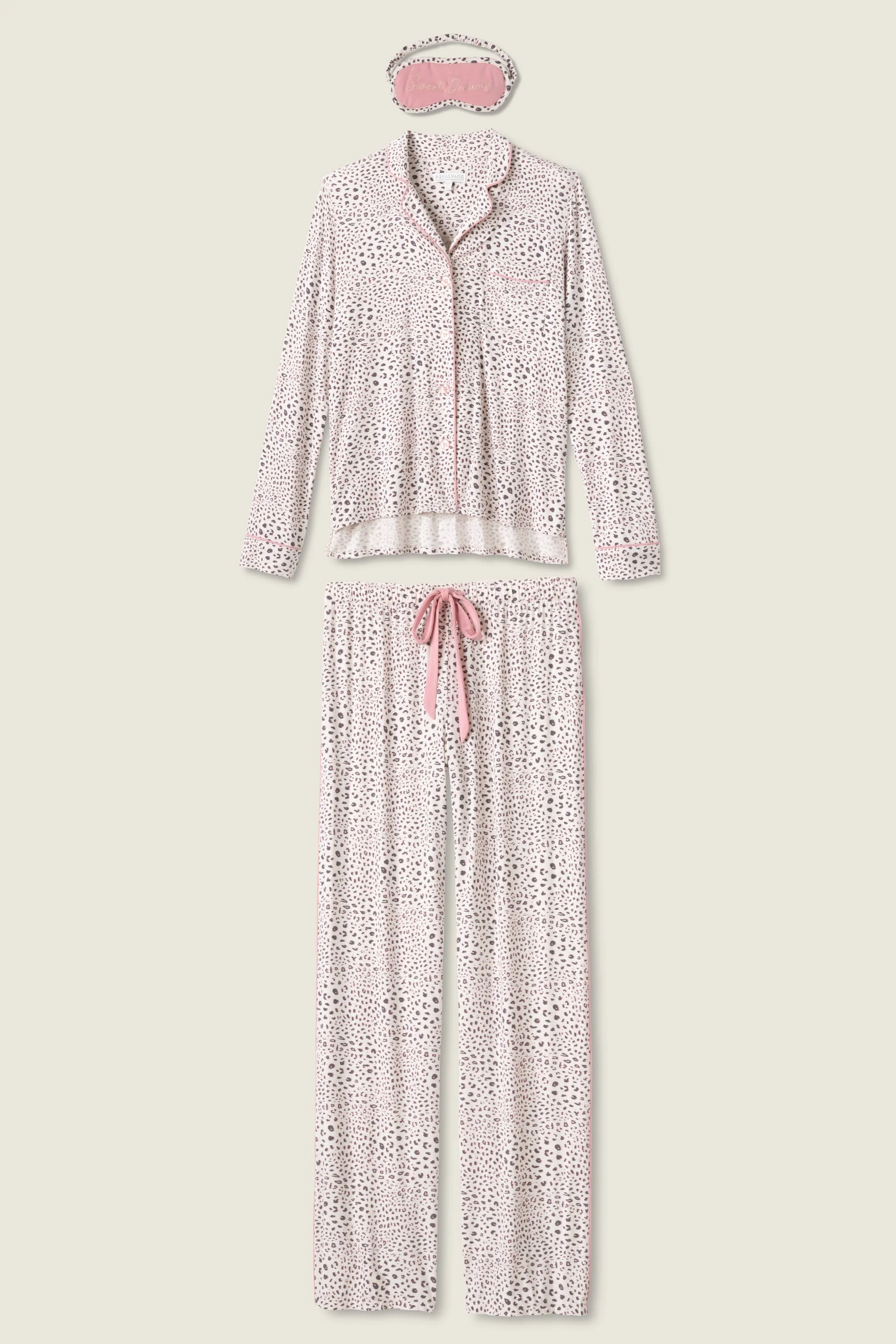 Modal Dreams Leopard Print 3-Piece PJ Set - Image 8