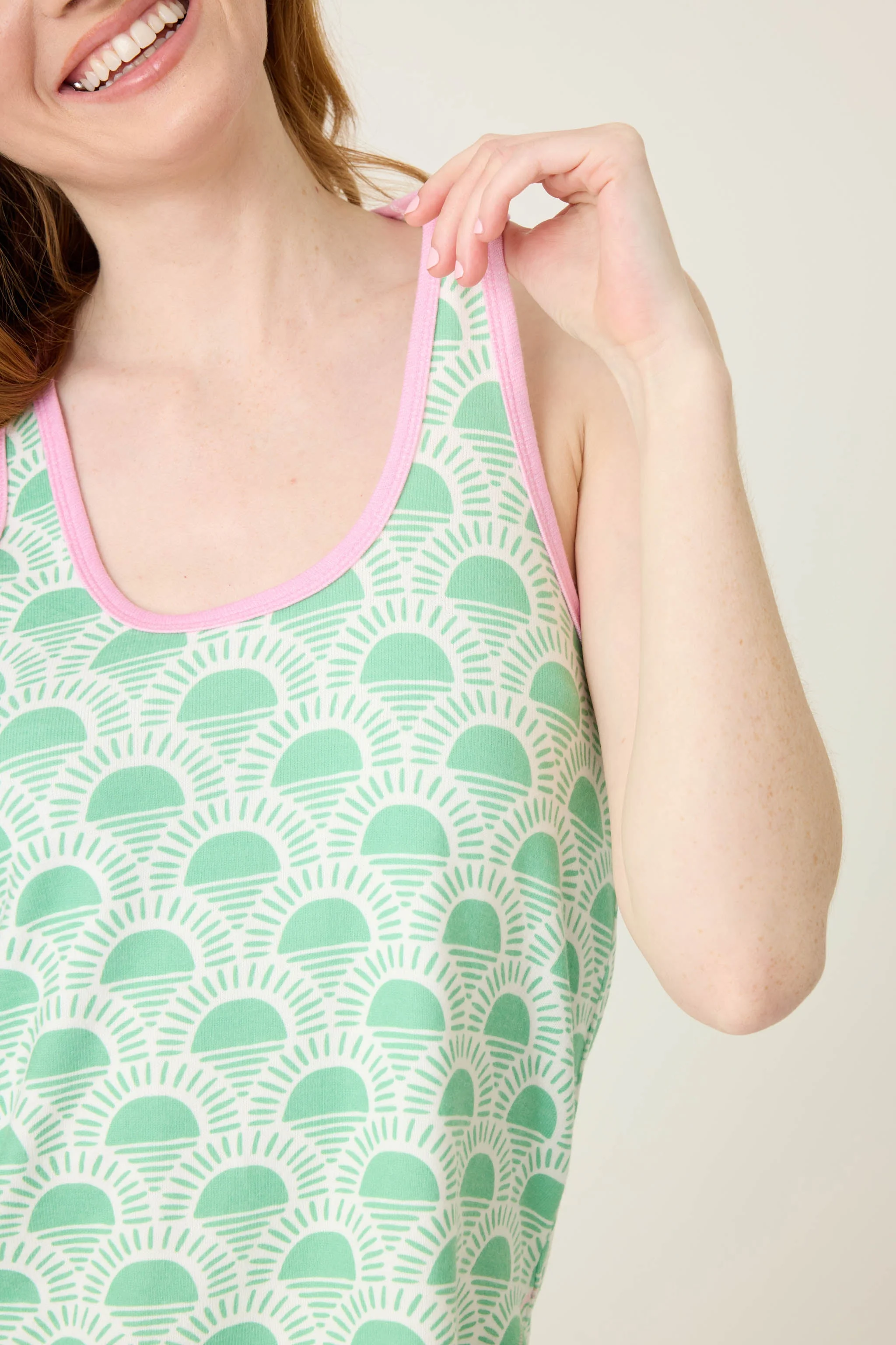 Peachy Party Pickleball Printed Tank - Image 3