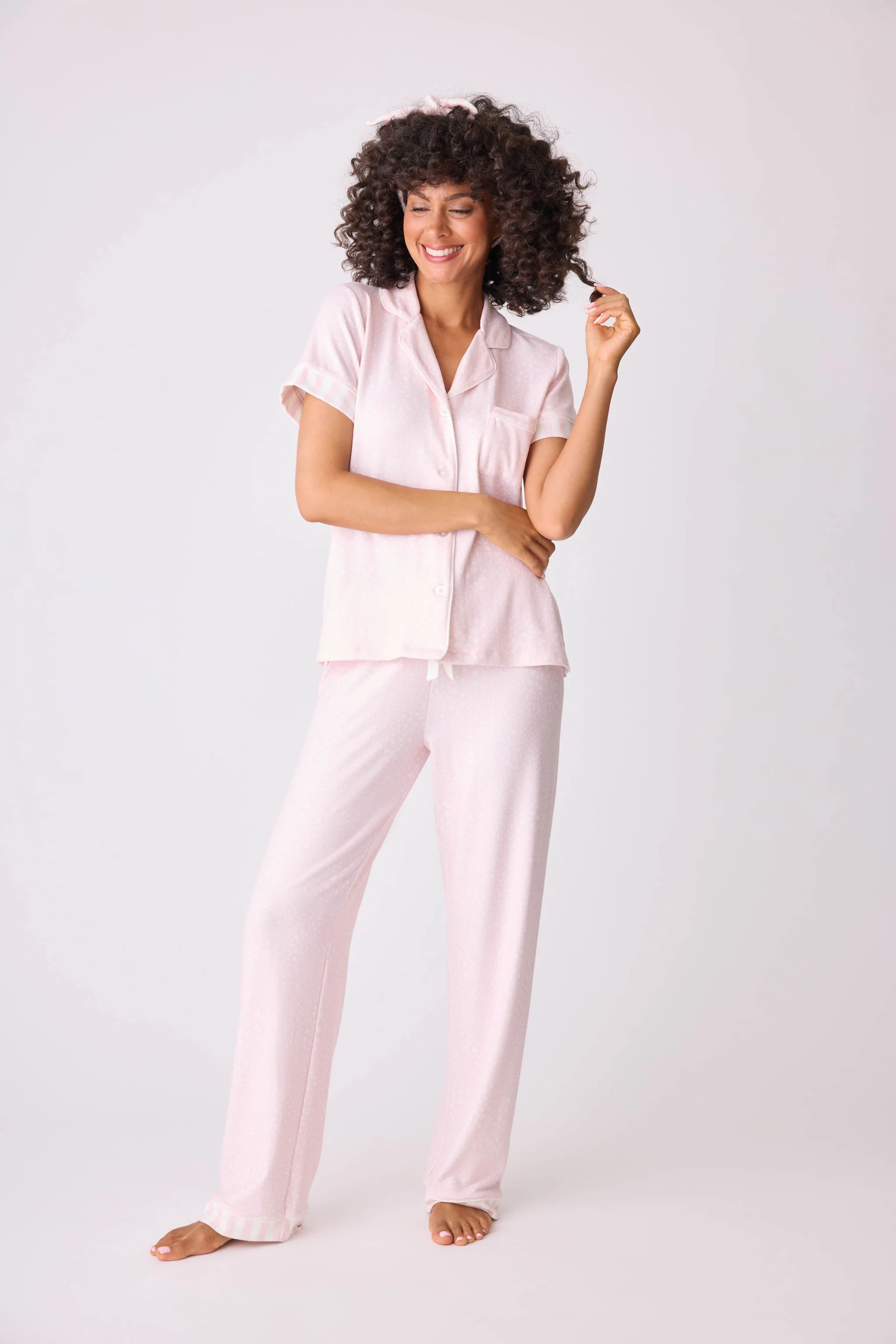 PJS x Susan G. Komen Leopard PJ Set