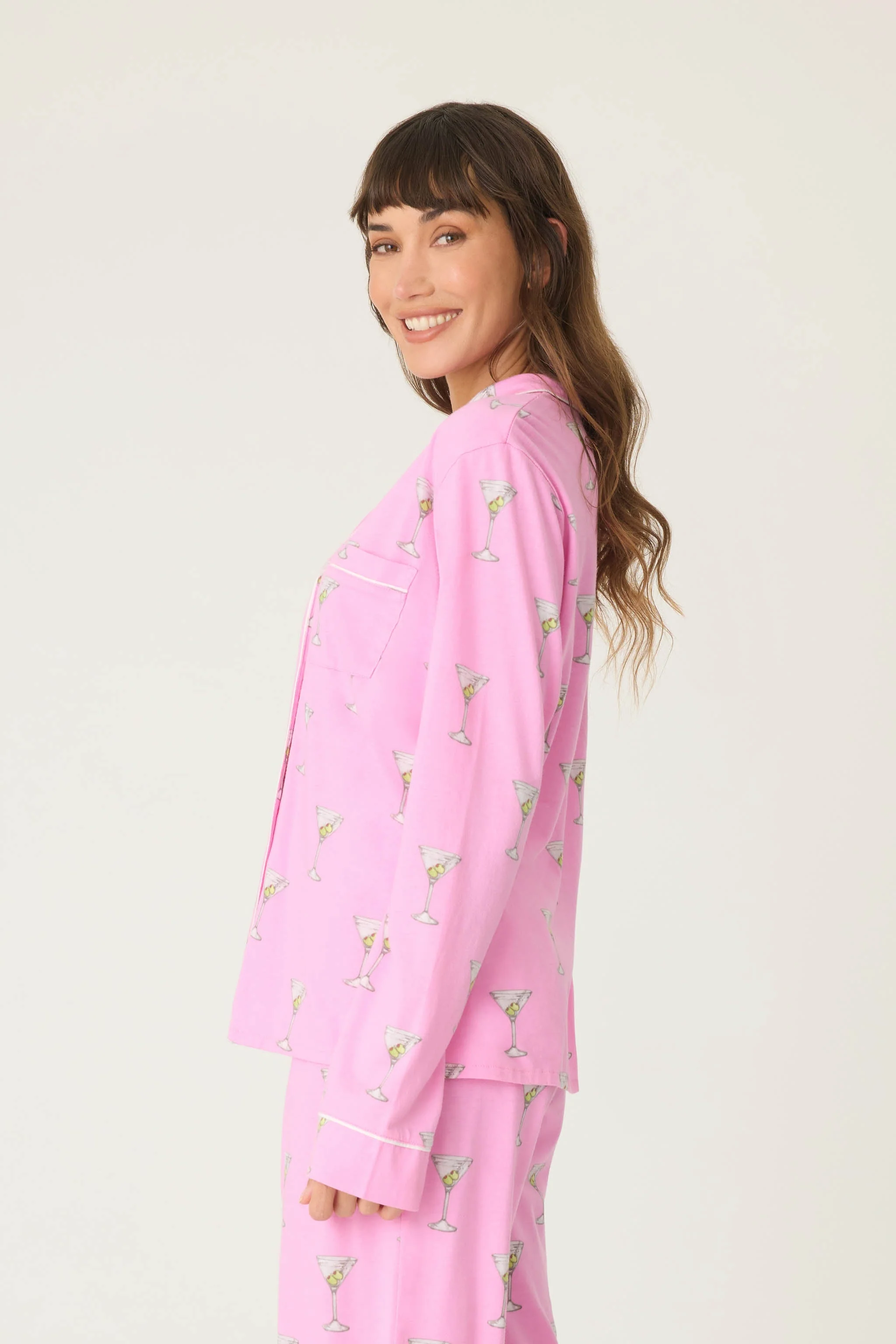Playful Prints Drinks Pajama Top - Image 3