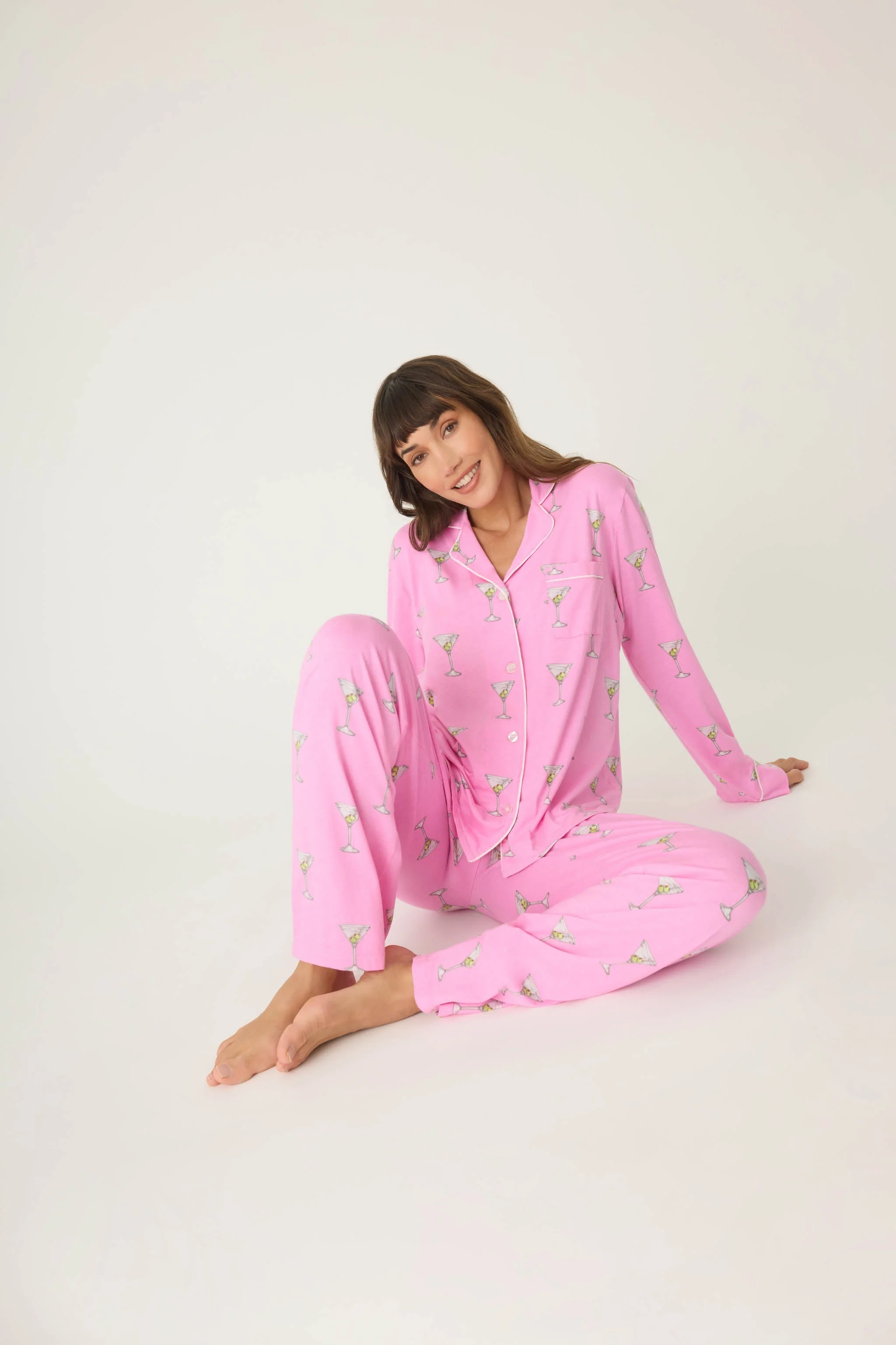 Playful Prints Drinks Pajama Top - Image 4