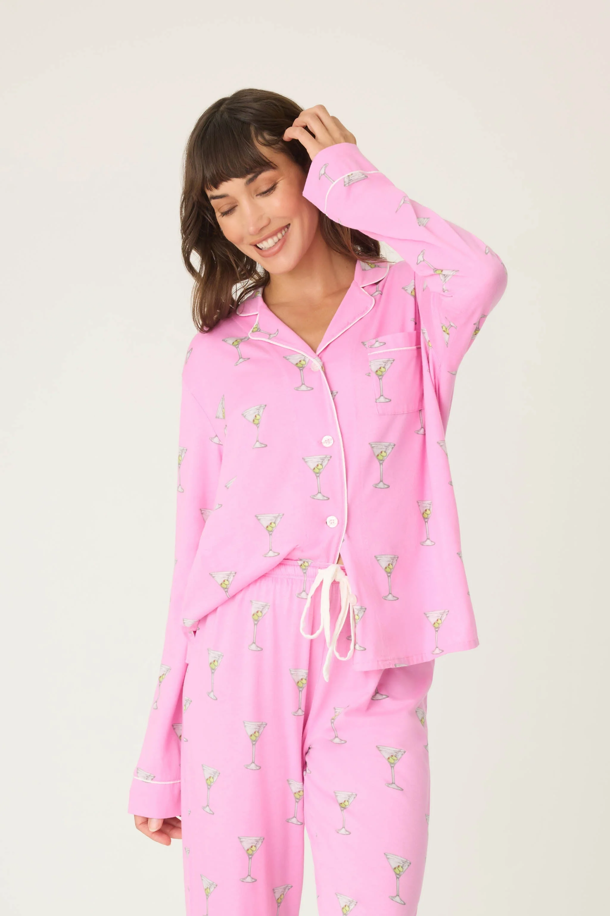 Playful Prints Drinks Pajama Top - Image 5