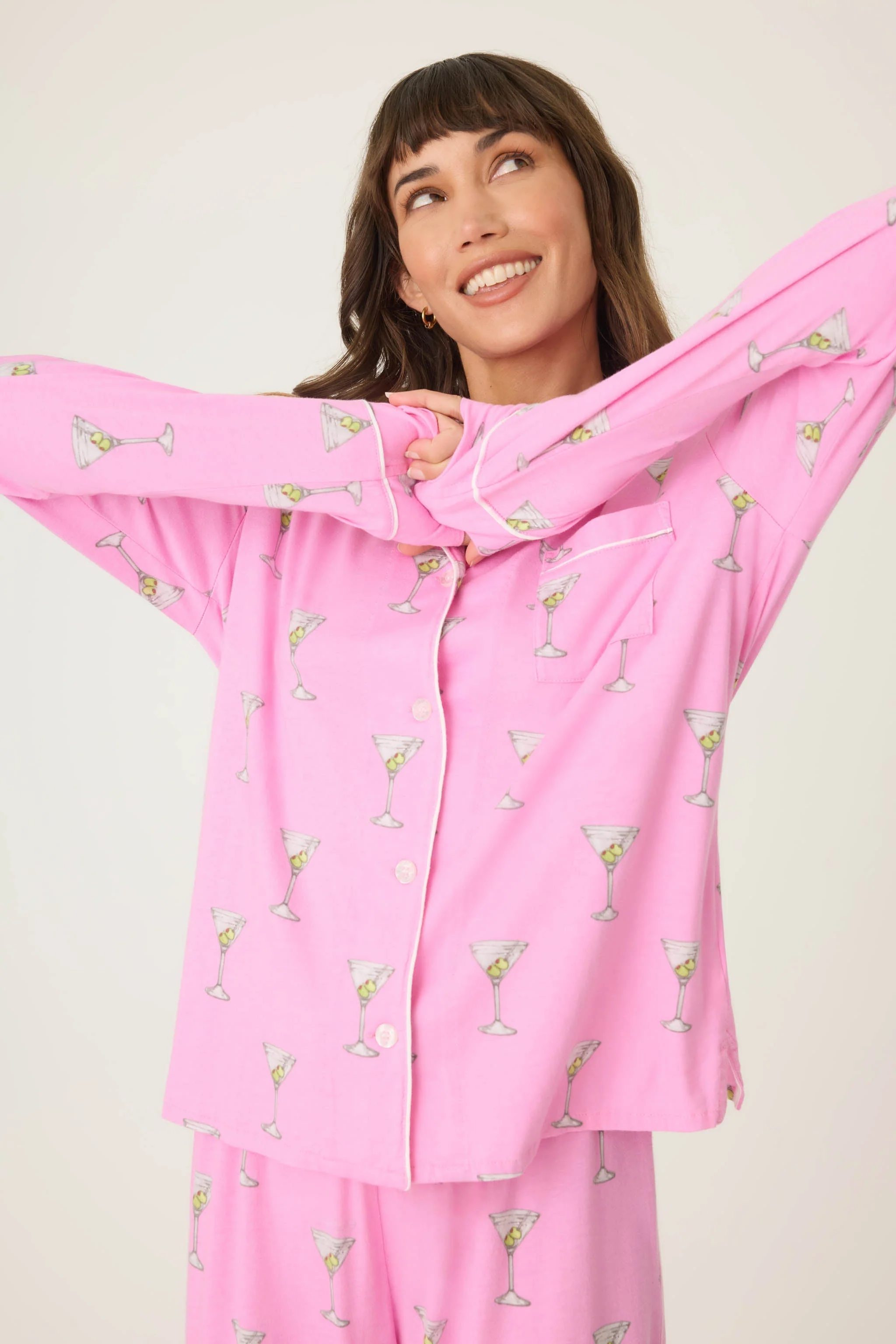 Playful Prints Drinks Pajama Top - Image 6