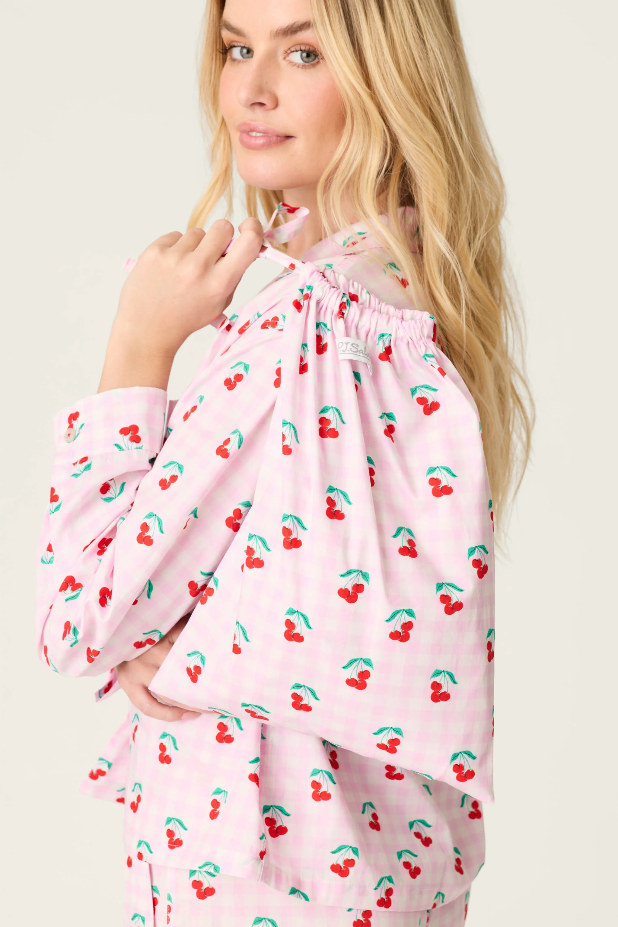 Afterparty Poplin Oh Cherry Short PJ Set - Image 6