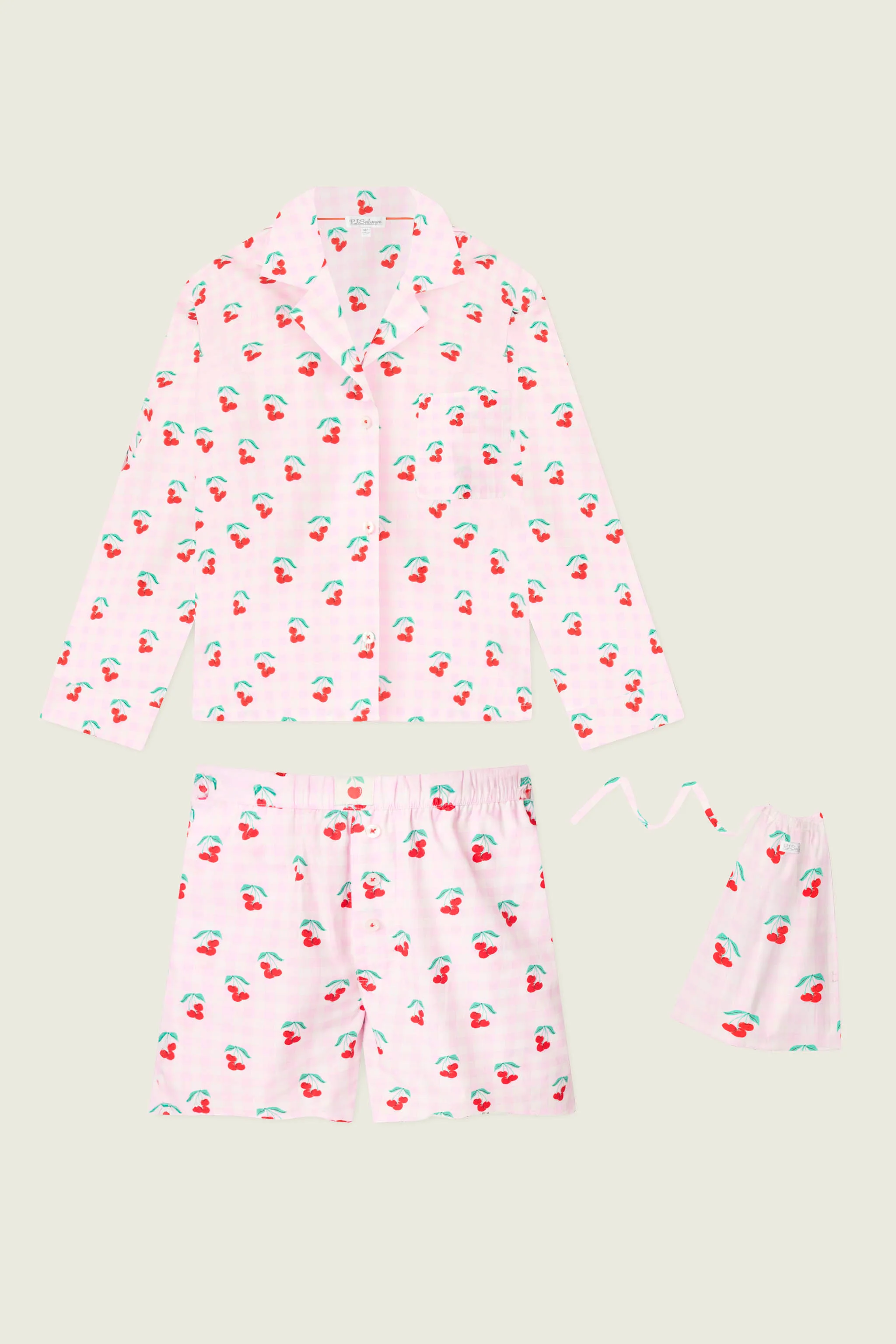Afterparty Poplin Oh Cherry Short PJ Set - Image 7