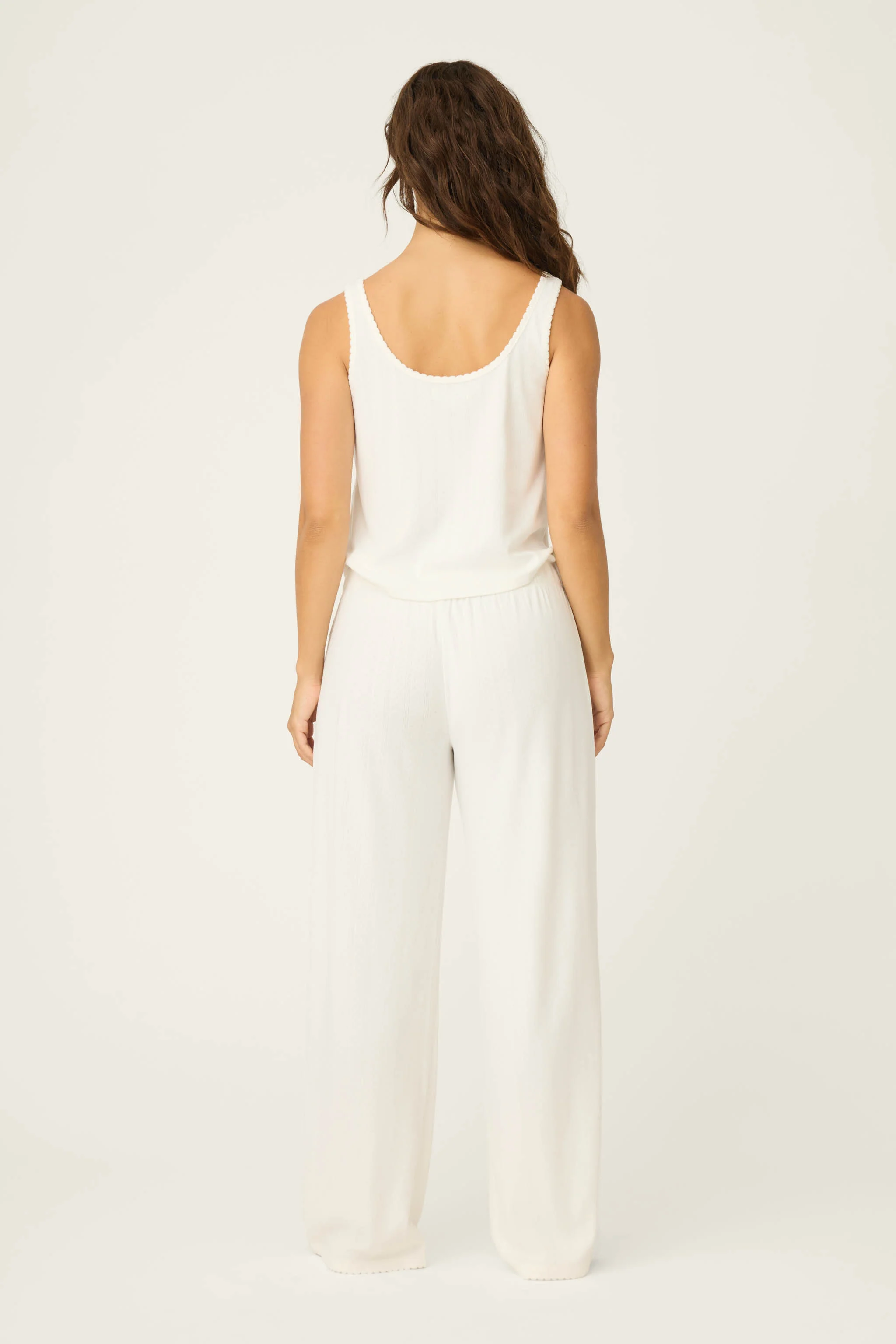 Pointelle Essentials Ivory PJ Set - Image 4