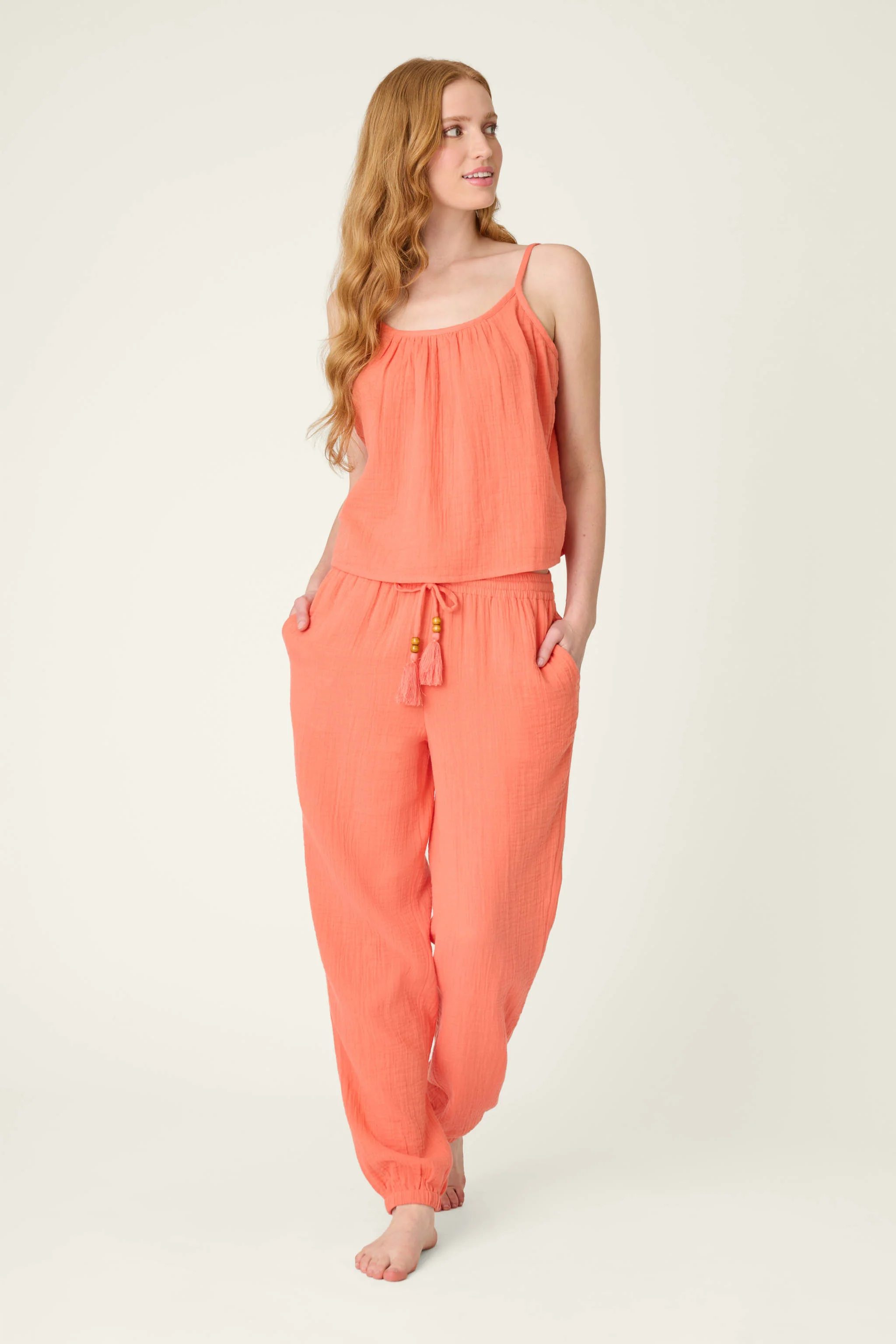 Sea You in Capri Hot Coral Cami - Image 5