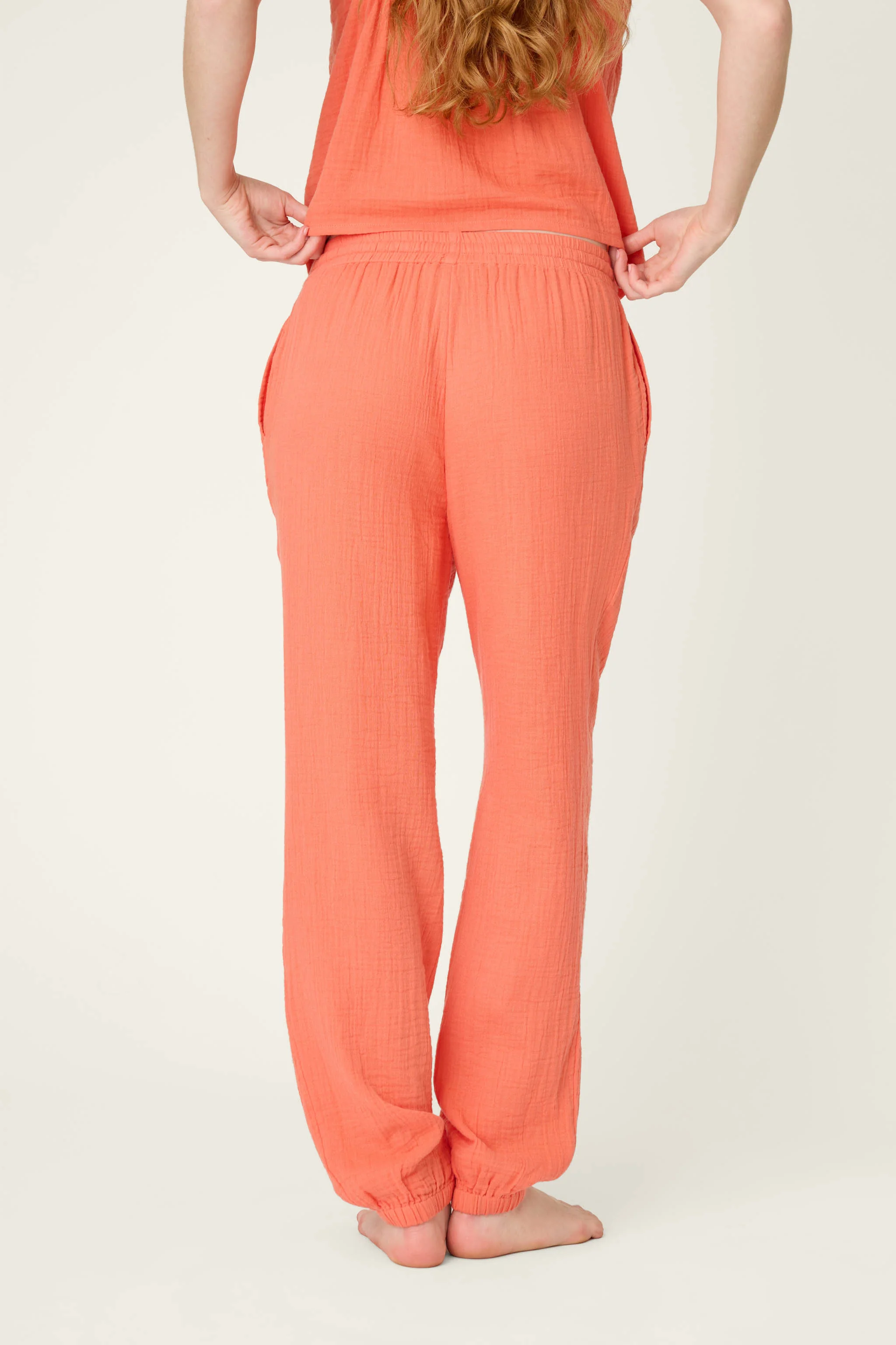 Sea You in Capri Hot Coral Pants - Image 3