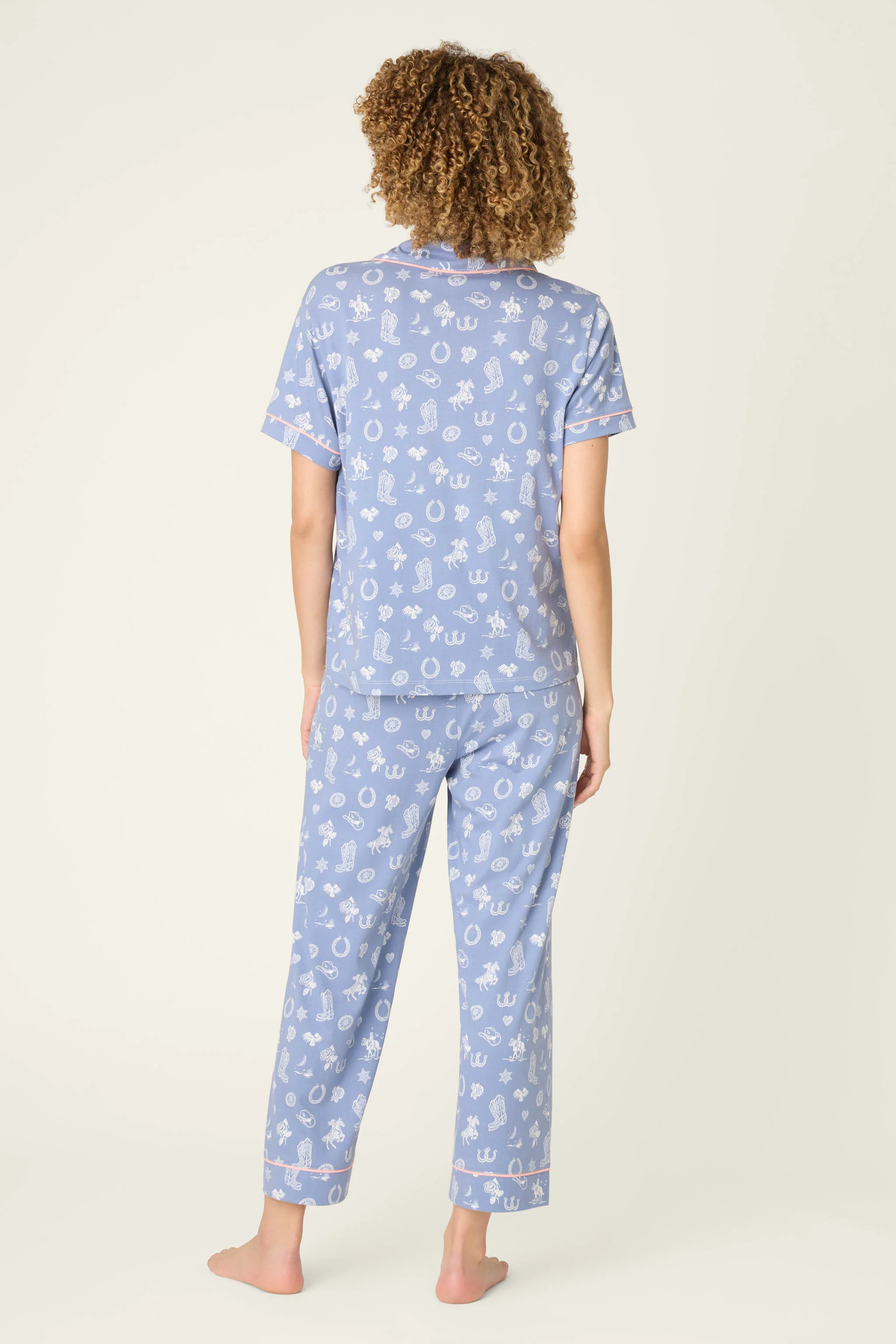 Whimsy Lone Star Love Cropped PJ Set - Image 2
