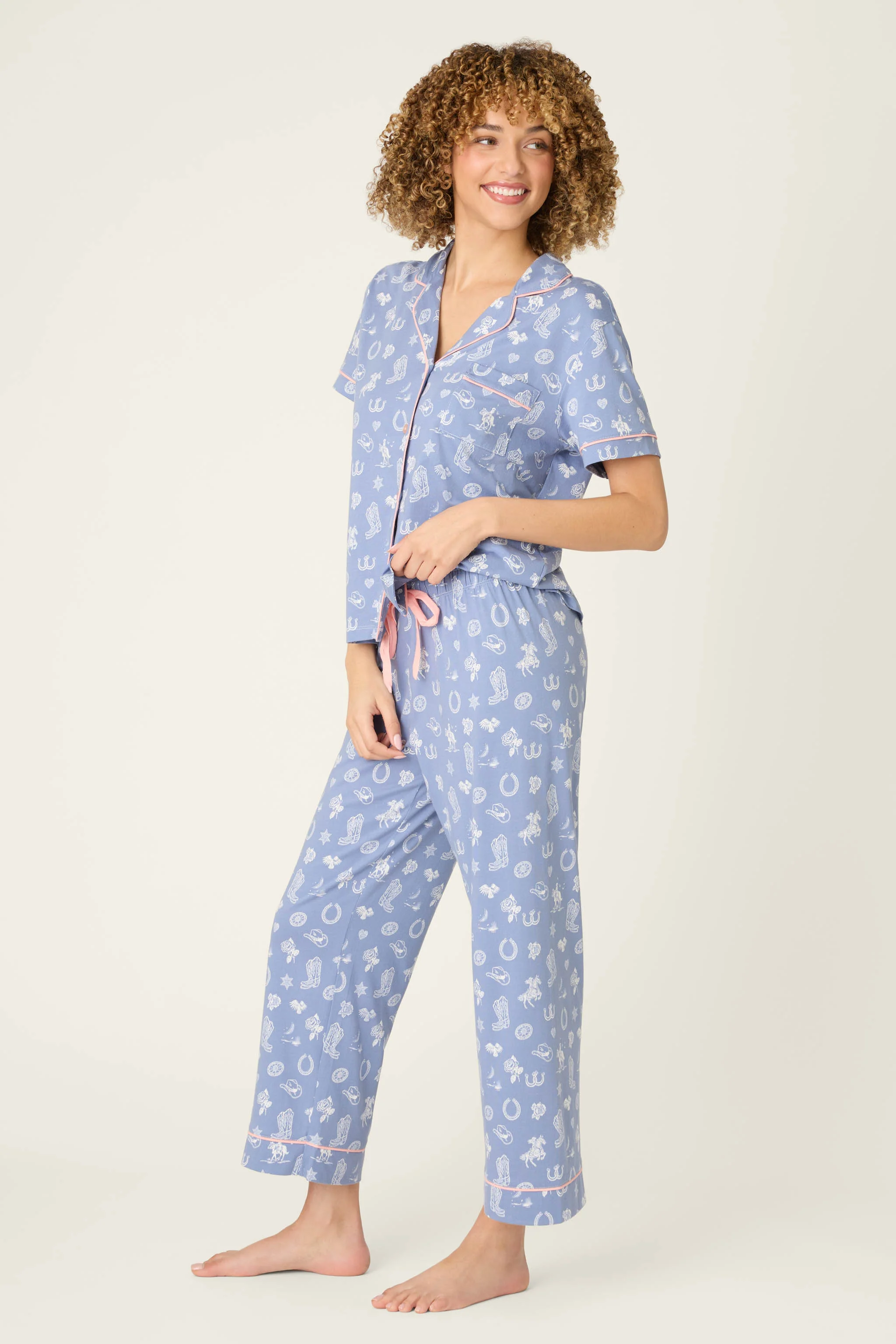 Whimsy Lone Star Love Cropped PJ Set - Image 4