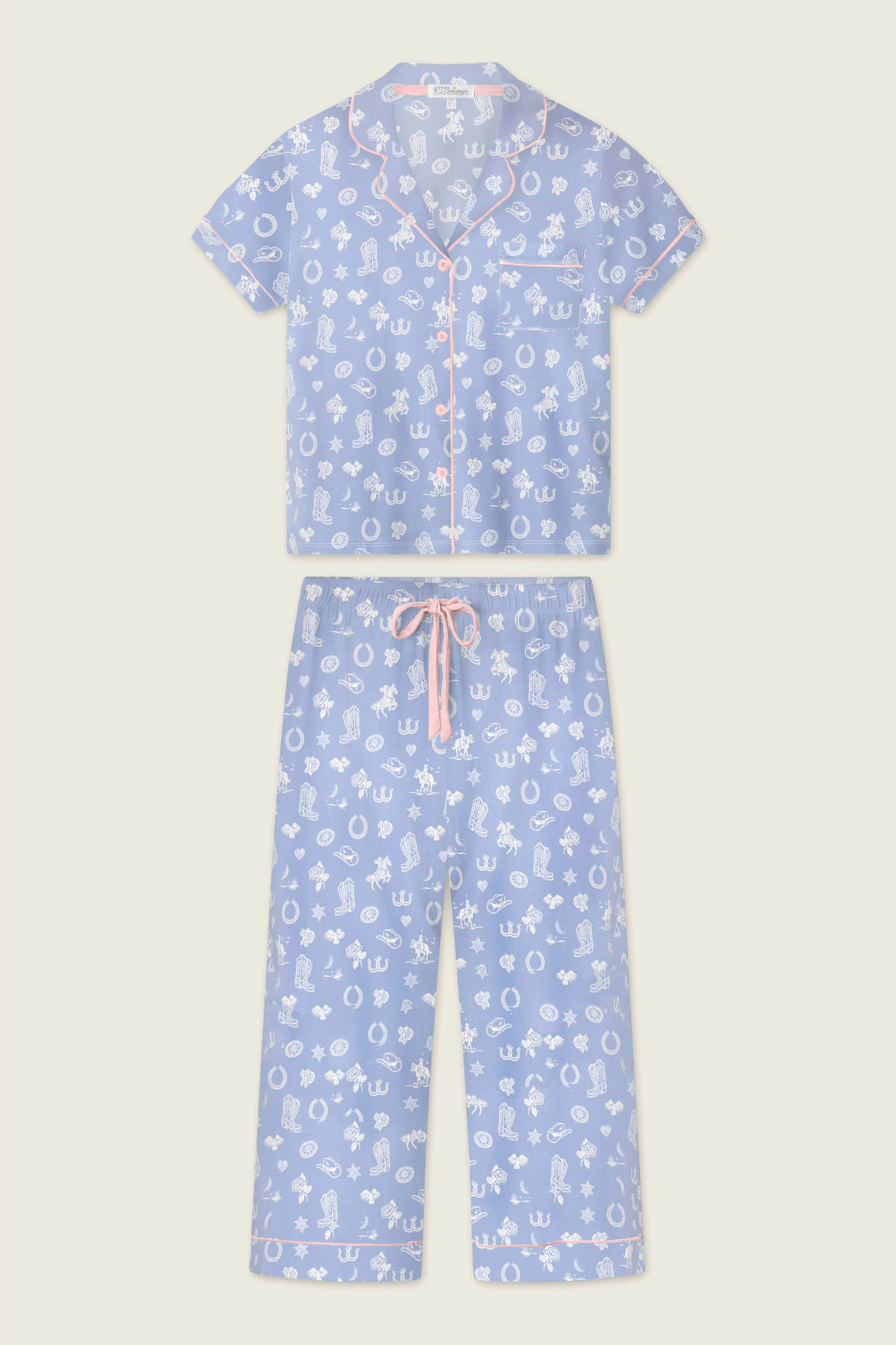 Whimsy Lone Star Love Cropped PJ Set - Image 5