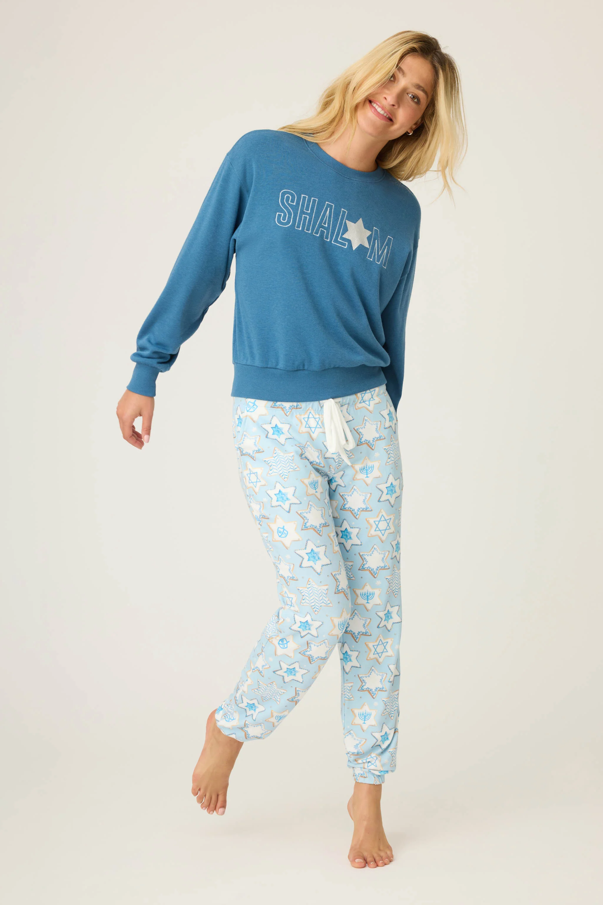 You Had Me At Shalom Cookie Print Banded Pants - Image 3