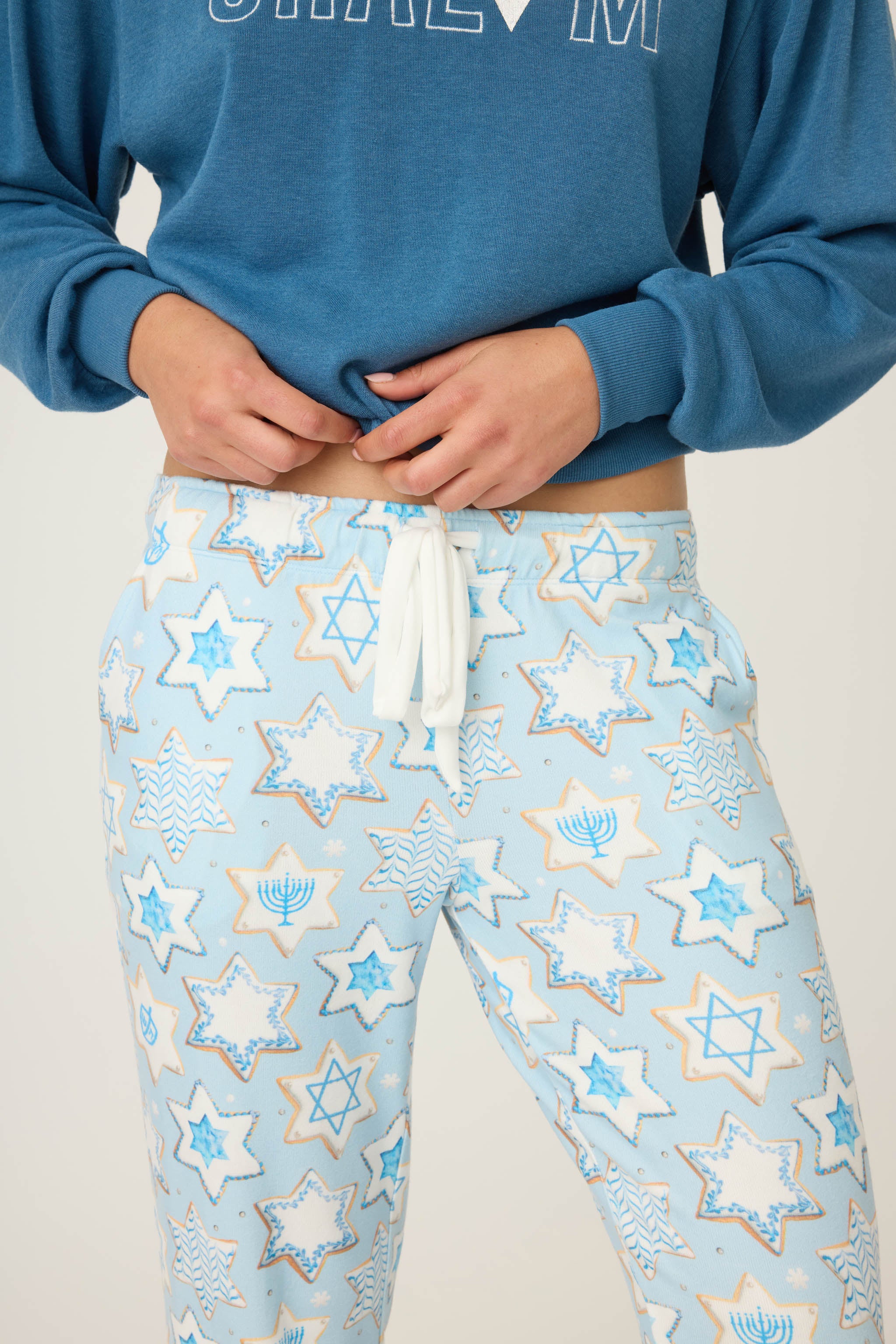 You Had Me At Shalom Cookie Print Banded Pants - Image 6