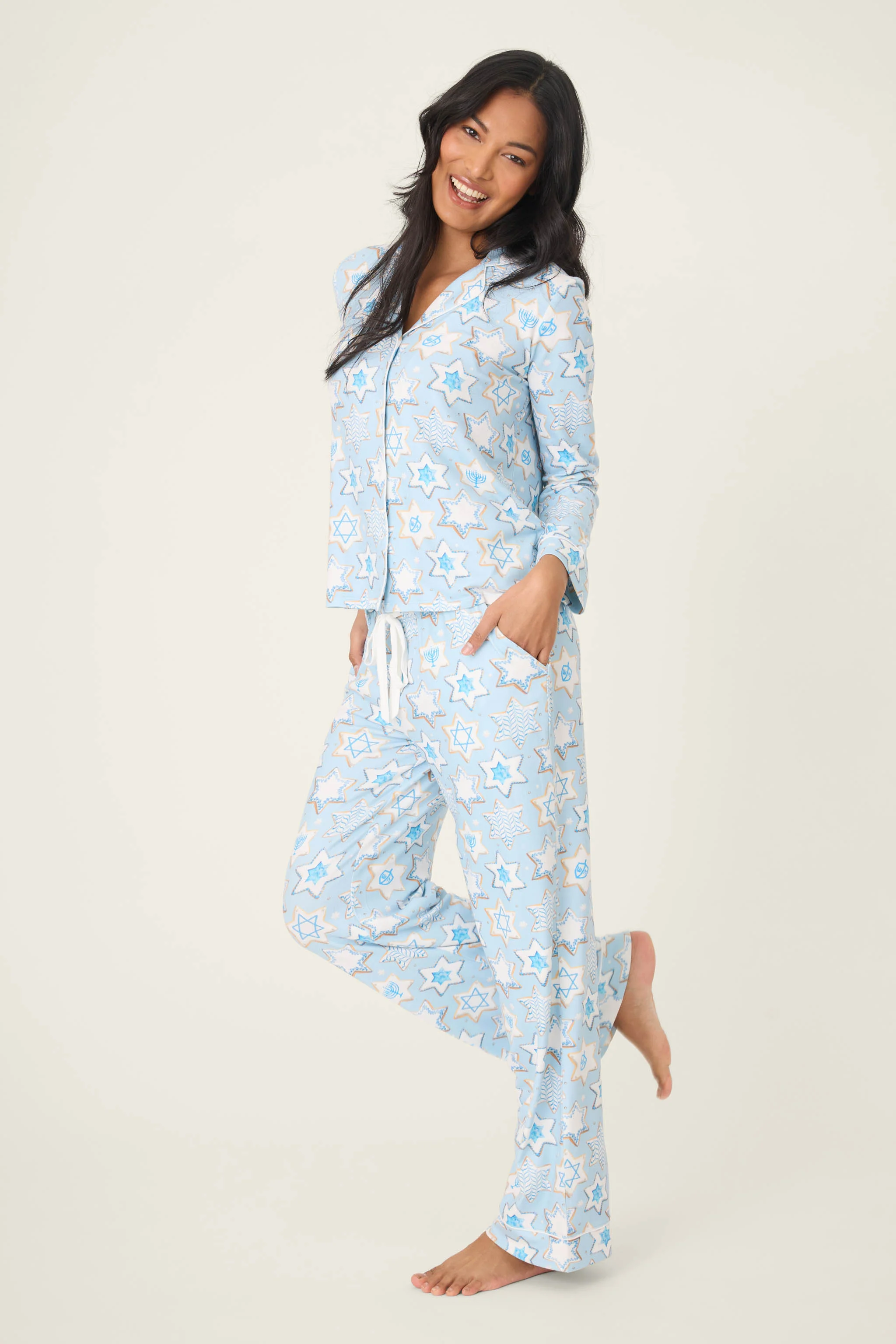 You Had Me At Shalom Cookie Print PJ Set - Image 5