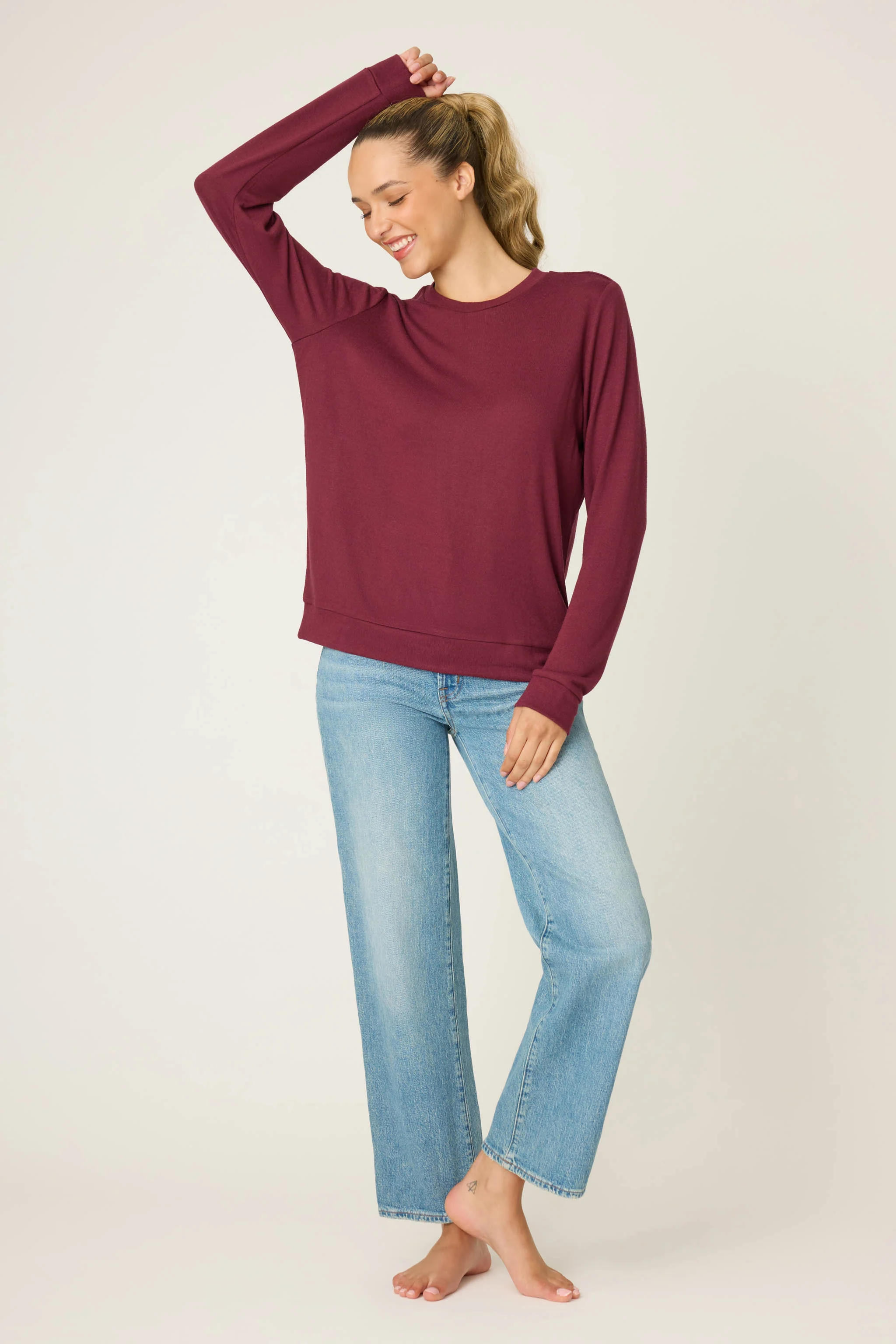 Reloved Lounge Long Sleeve Top - Image 3
