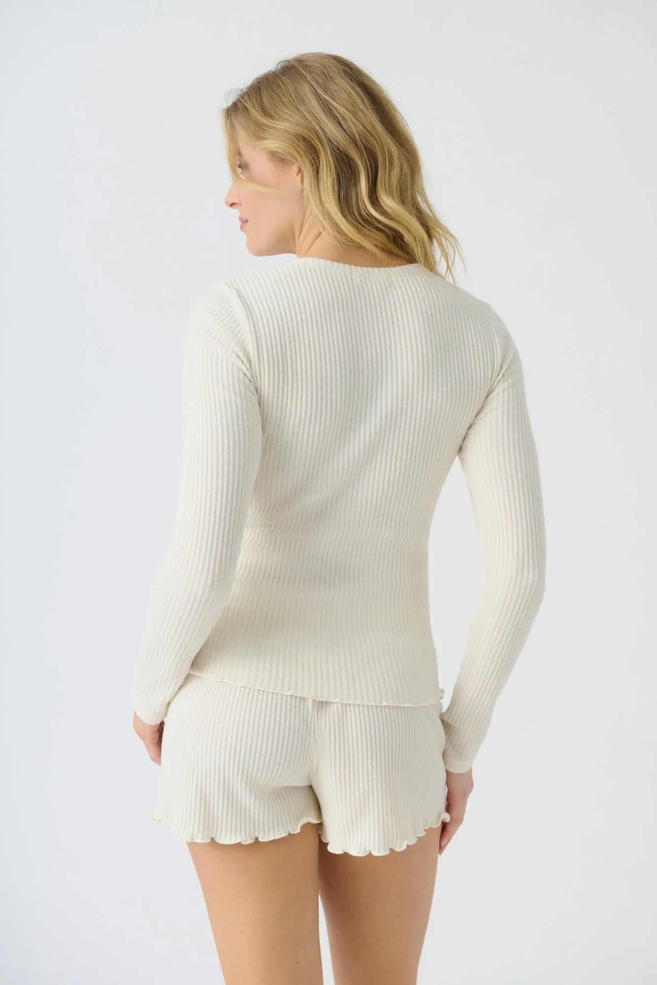 Reloved Rib Long Sleeve Top - Image 6