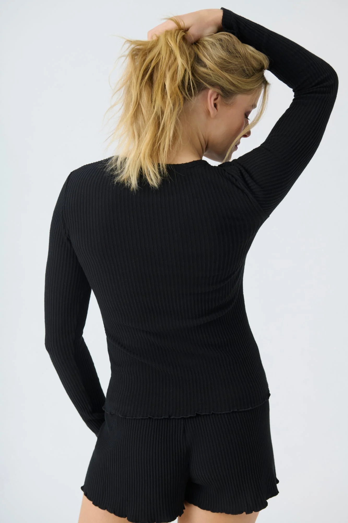 Reloved Rib Long Sleeve Top - Image 7