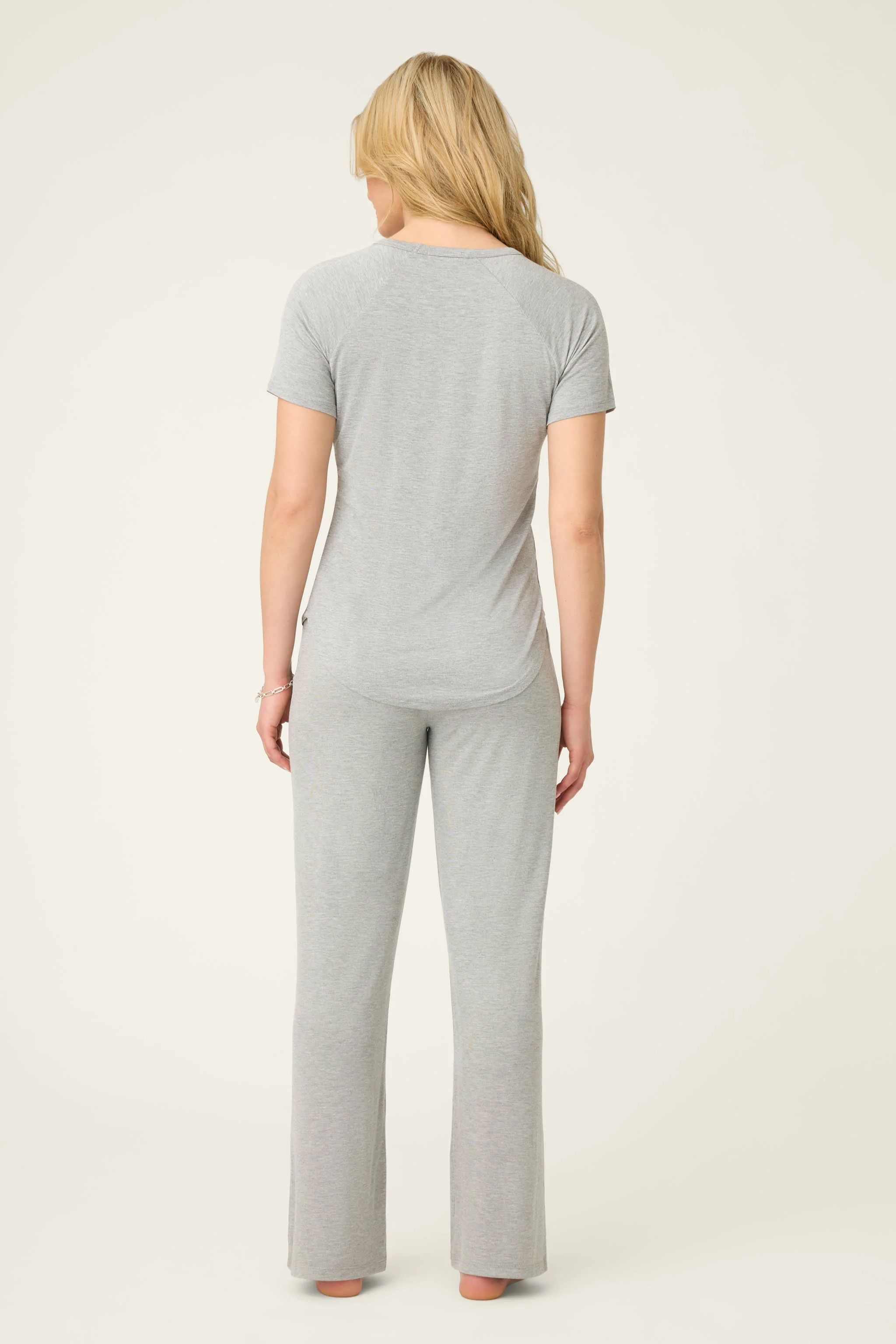 Modal Basics Heather Grey PJ Set - Image 2